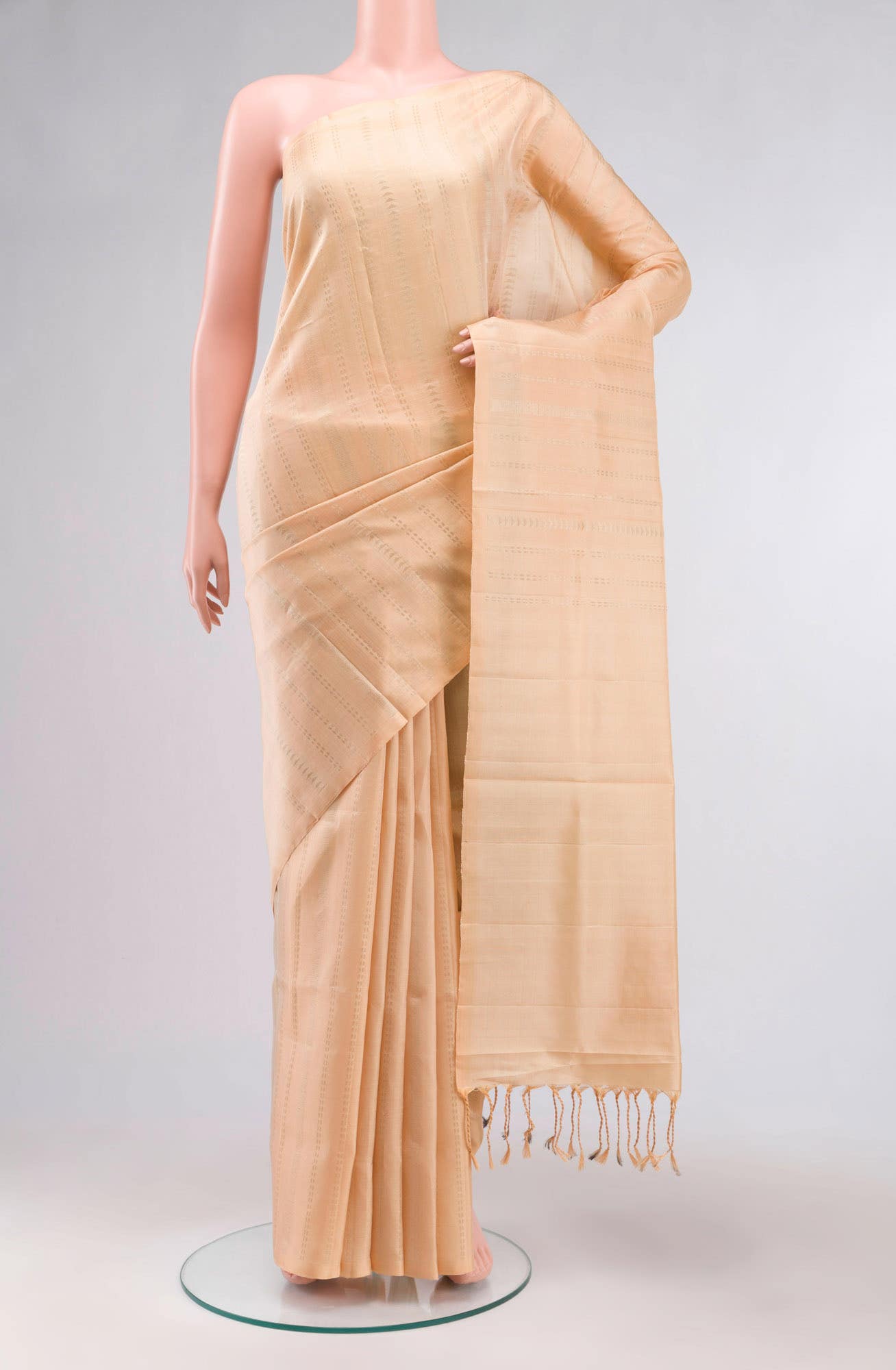 Beige Soft Silk Saree