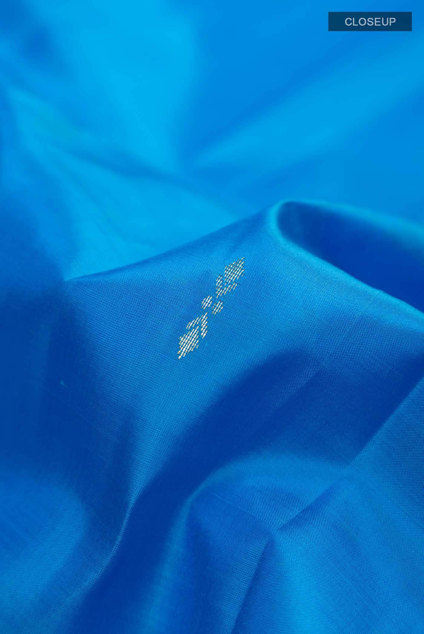 Blue Kanchipuram Silk Saree