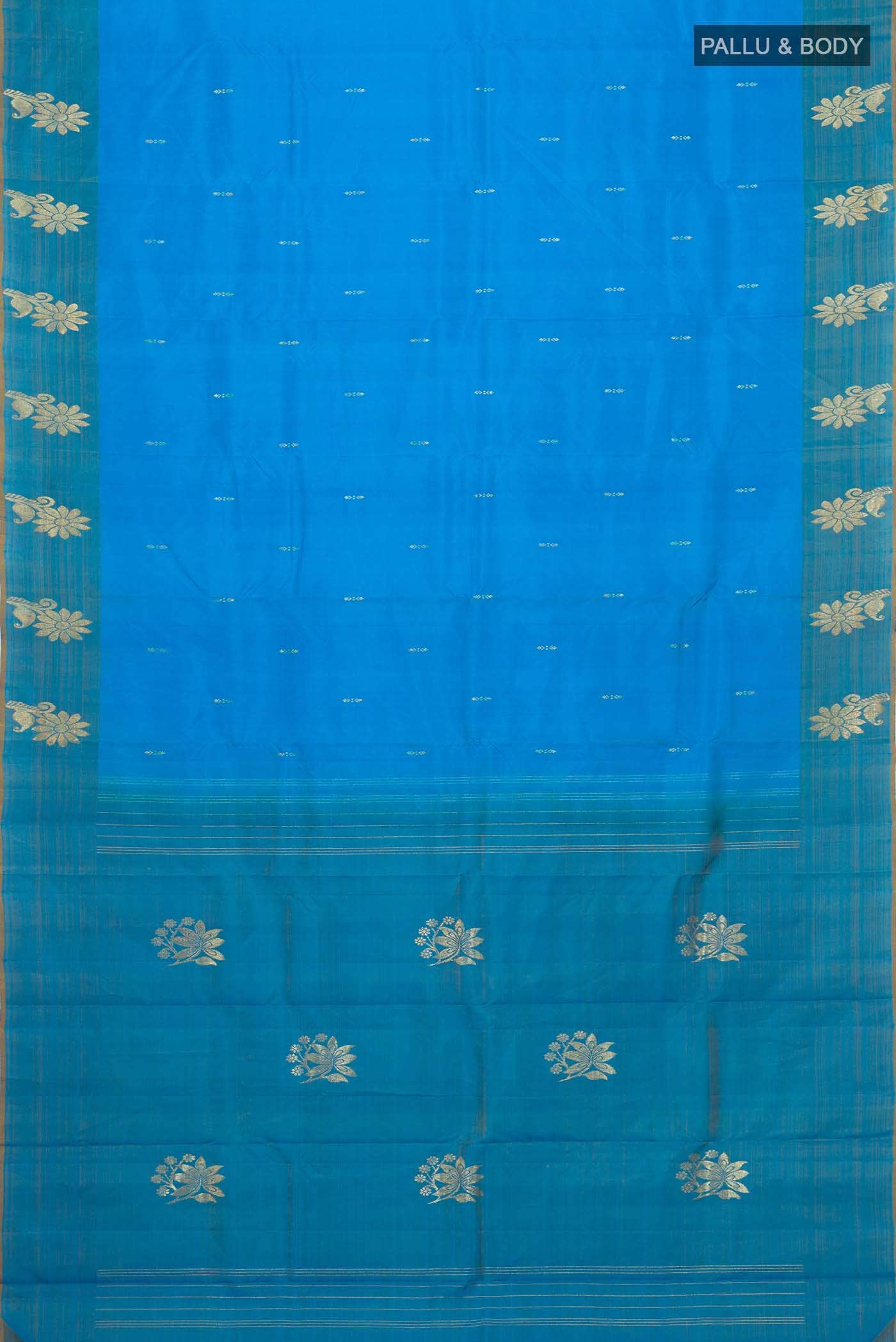 Blue Kanchipuram Silk Saree
