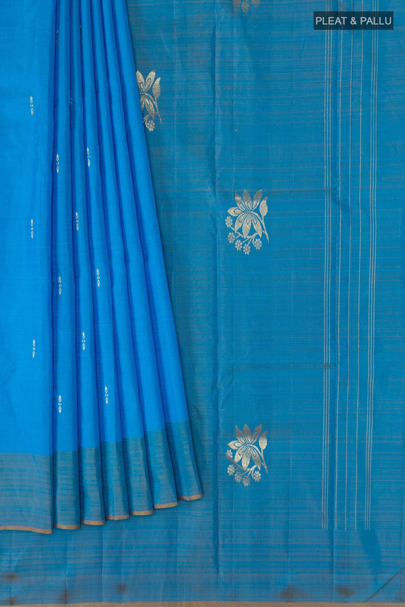 Blue Kanchipuram Silk Saree