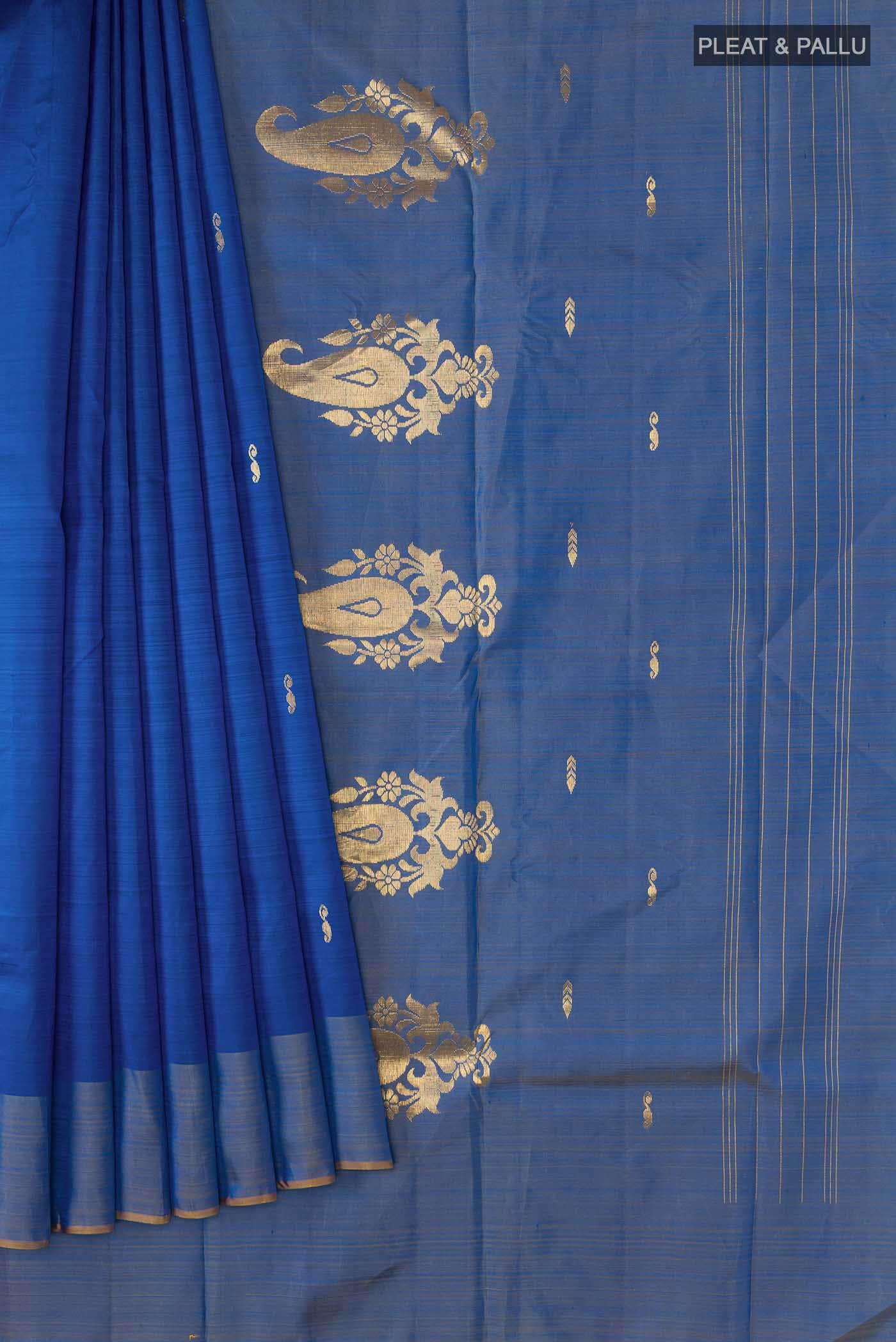 Blue Kanchipuram Silk Saree
