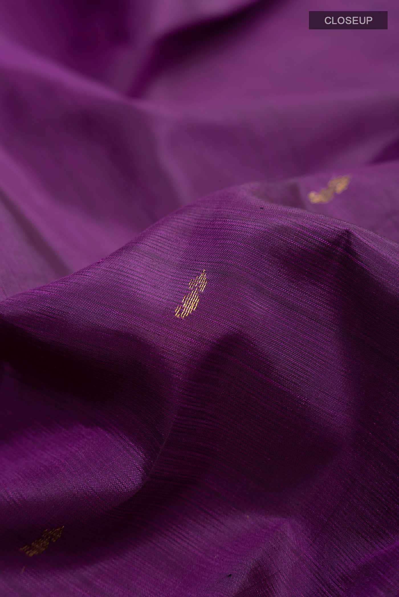 Purple Kanchipuram Silk Saree