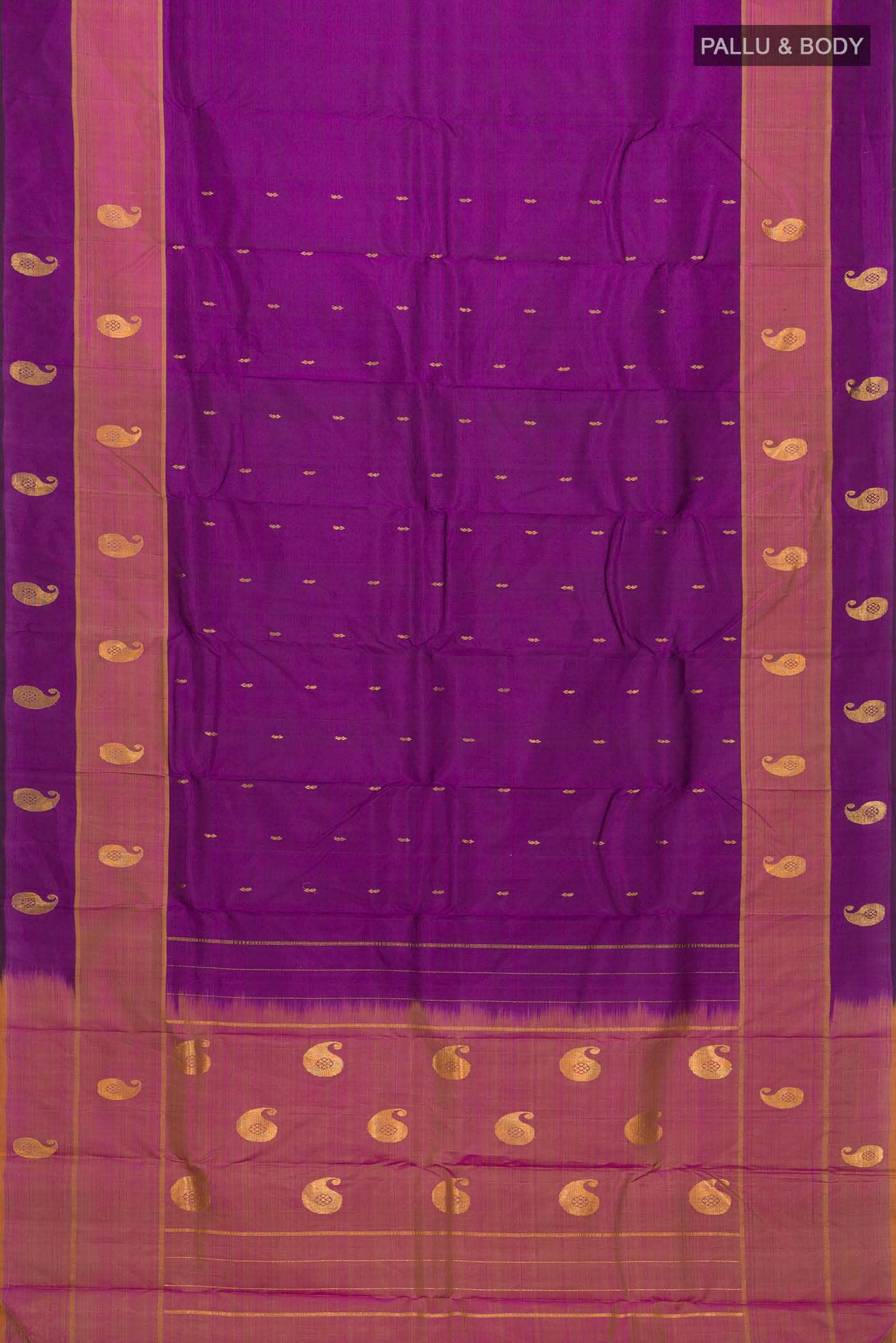 Purple Kanchipuram Silk Saree