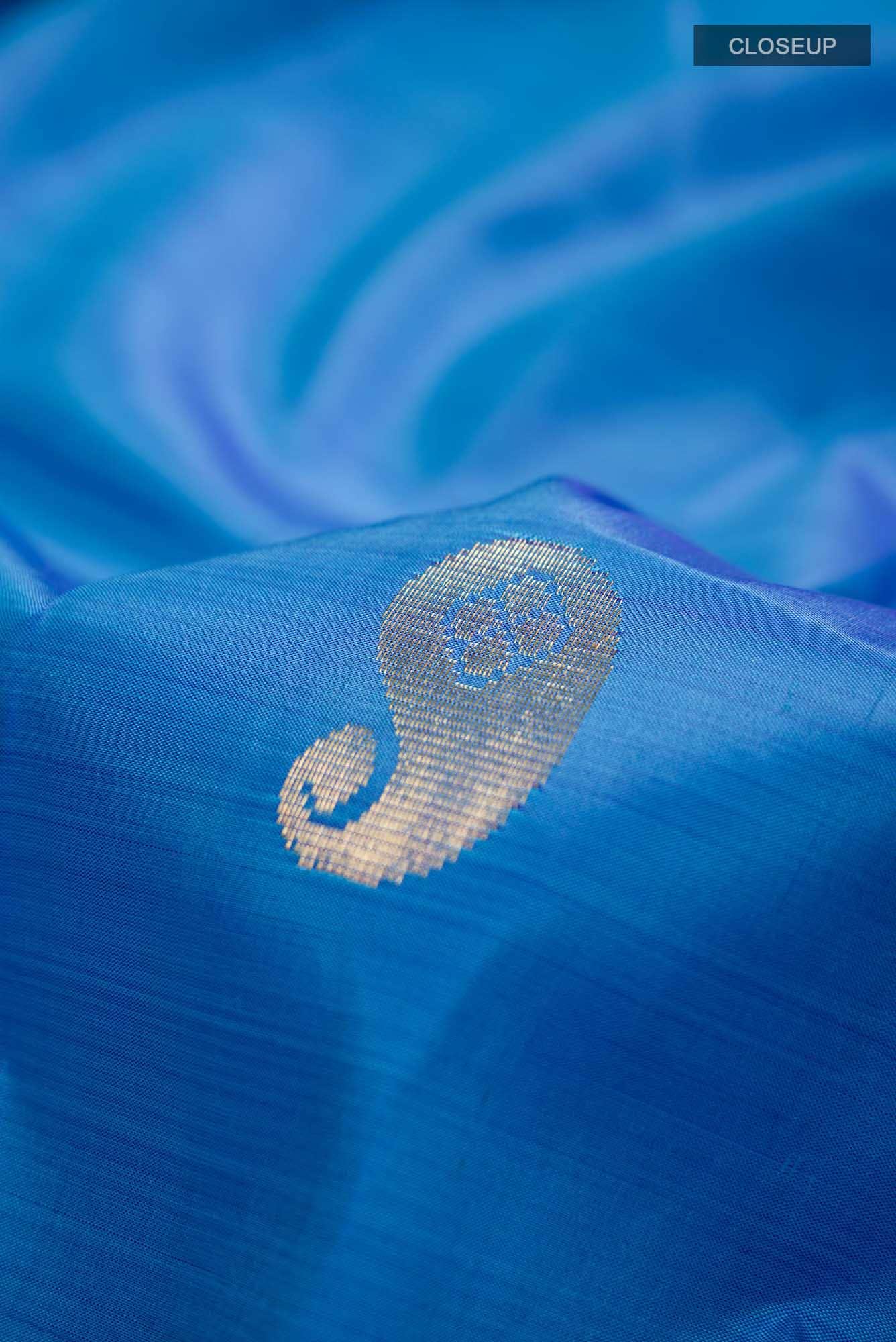 Blue Kanchipuram Silk Saree