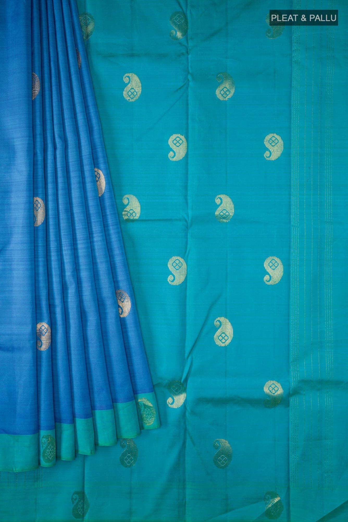 Blue Kanchipuram Silk Saree