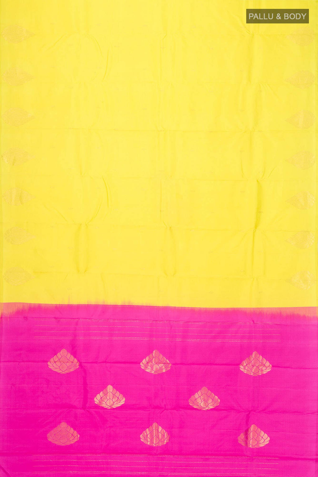 Yellow Kanchipuram Silk Saree