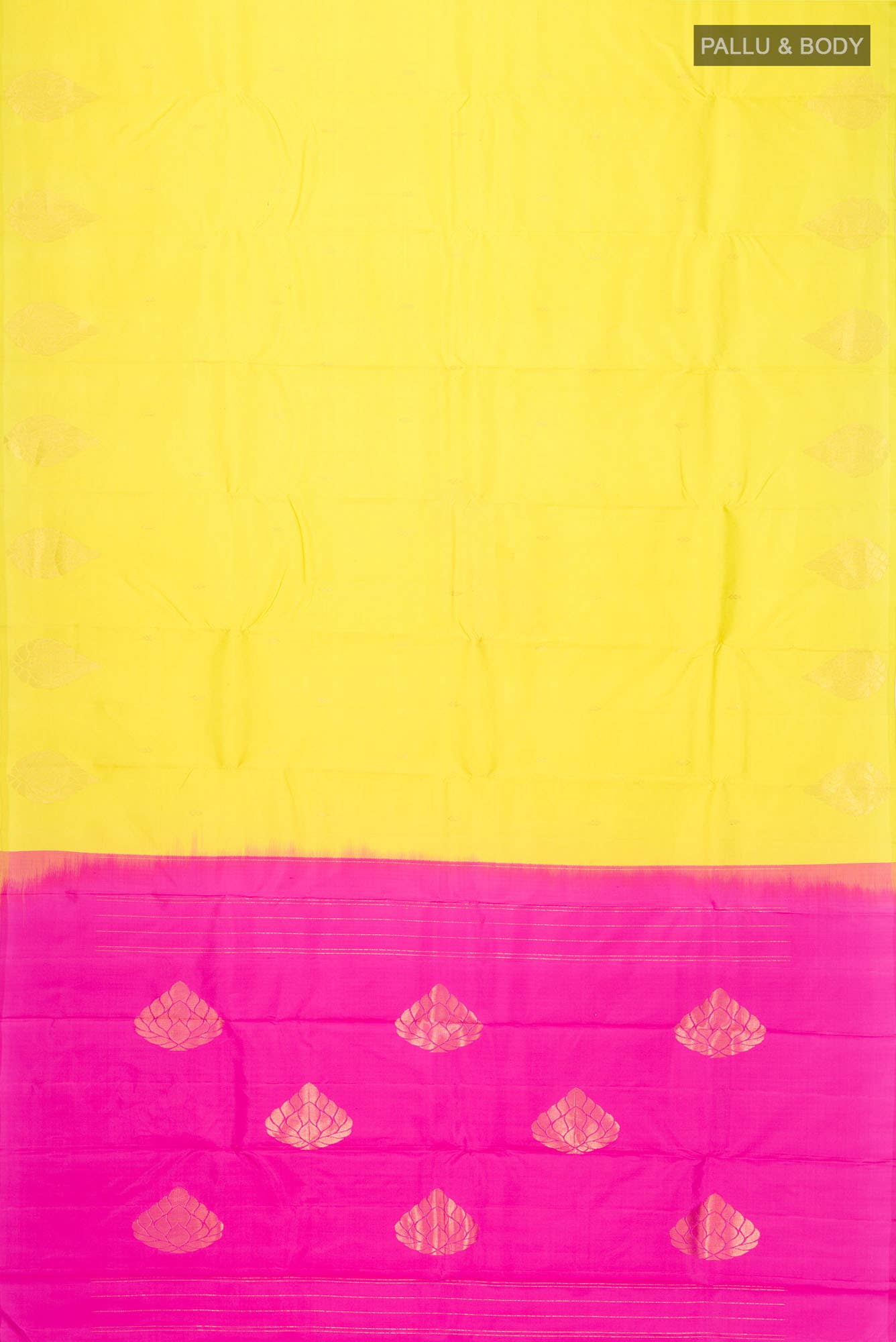 Yellow Kanchipuram Silk Saree