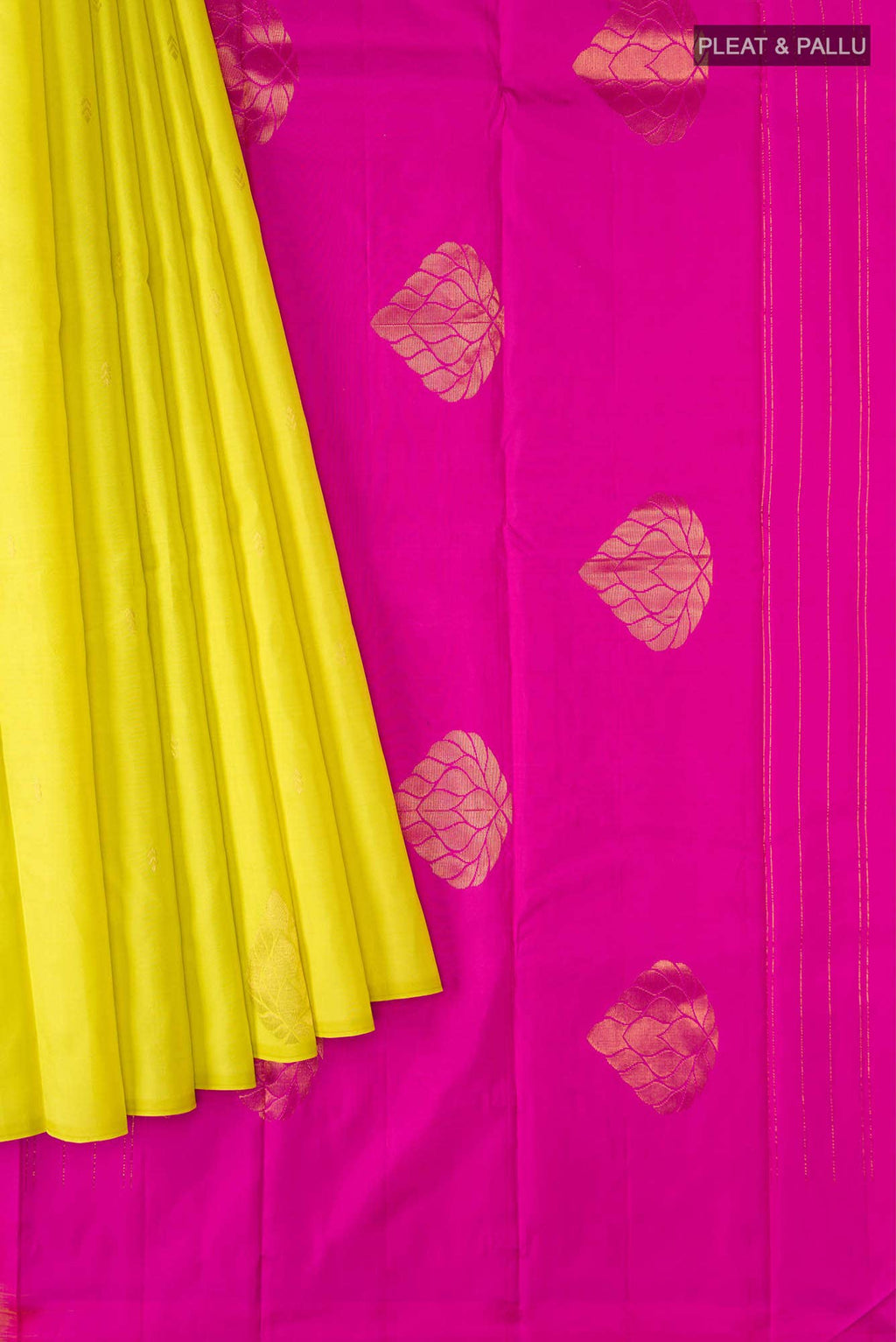 Yellow Kanchipuram Silk Saree