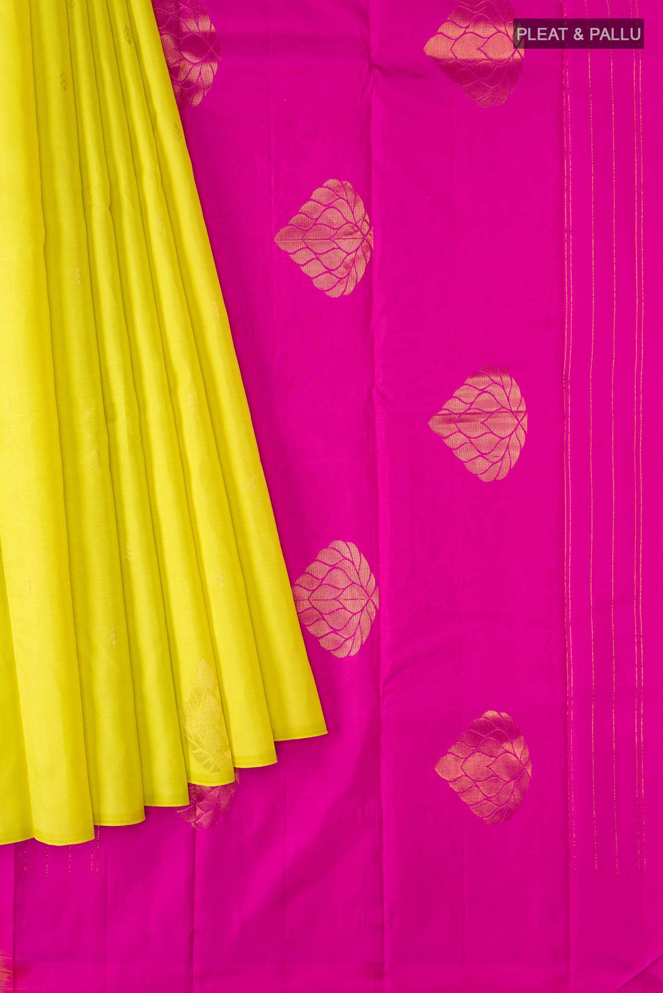 Yellow Kanchipuram Silk Saree