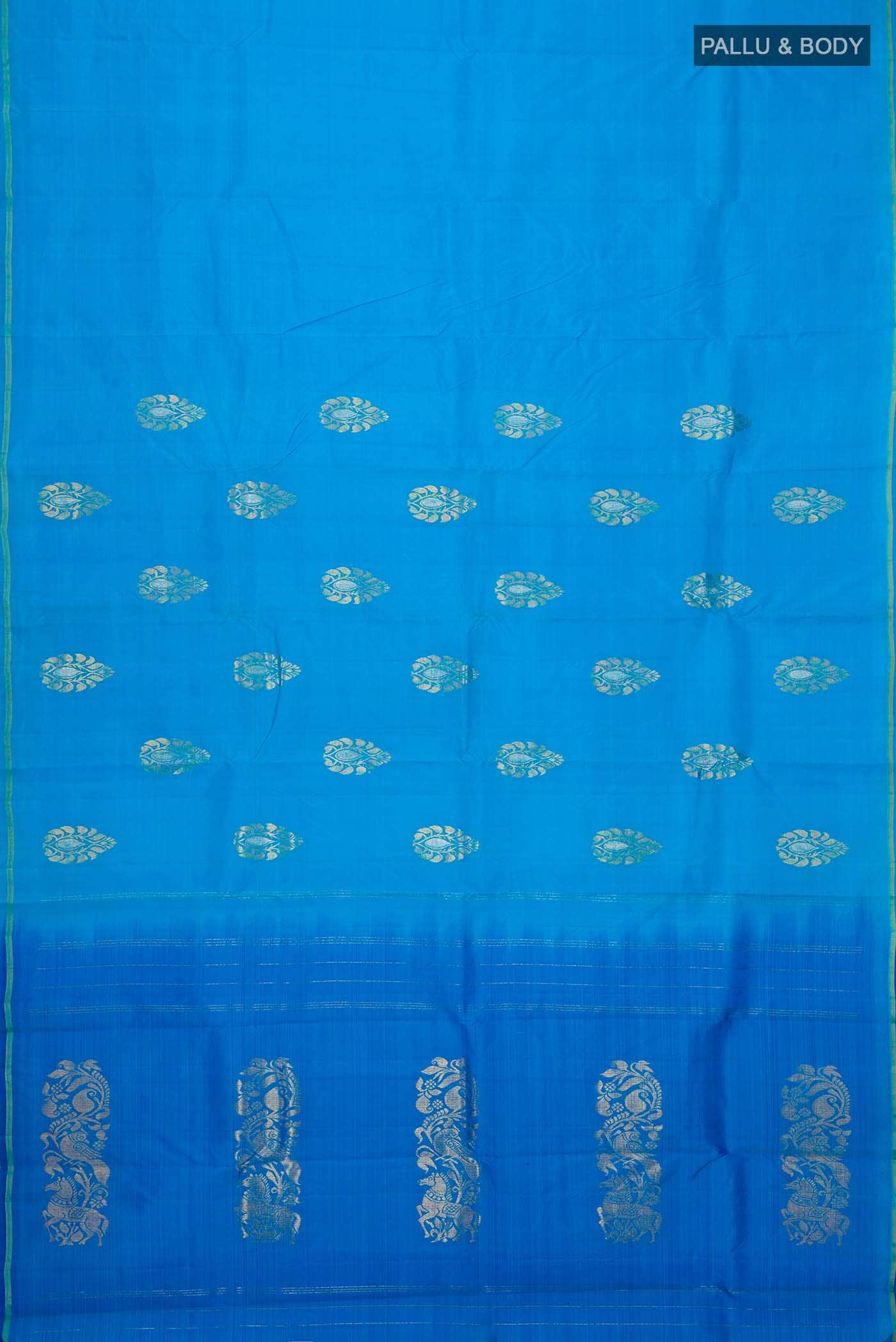 Blue Kanchipuram Silk Saree
