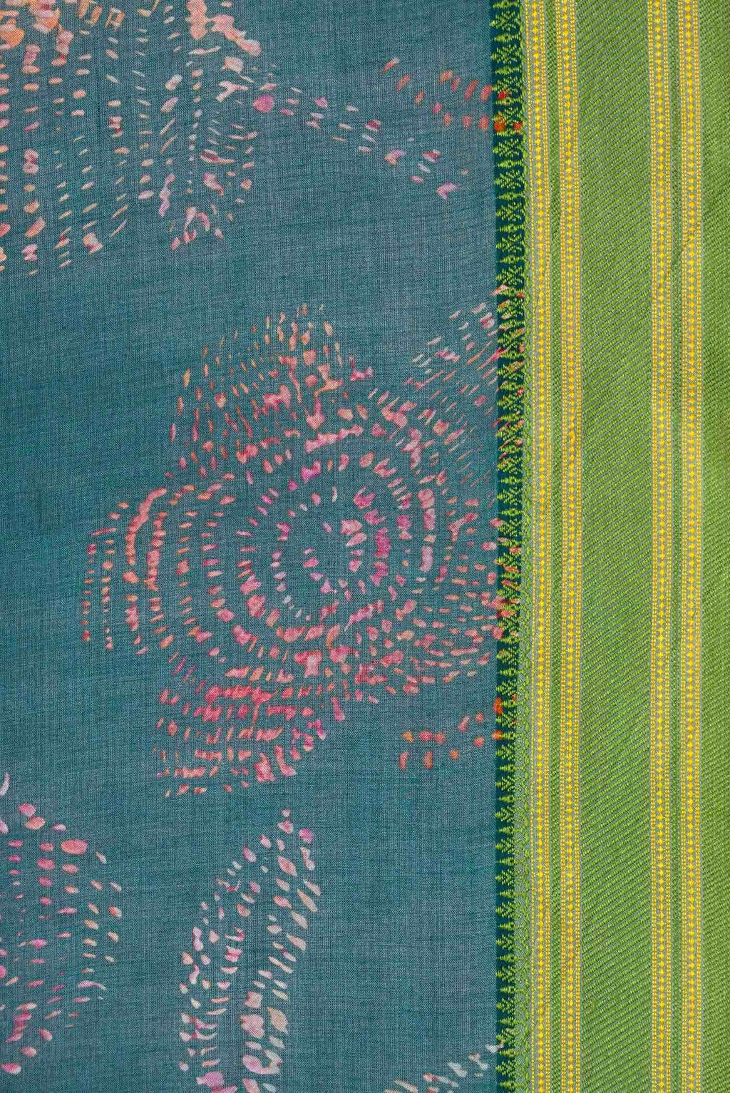 Green Dual Tone Tussar Silk Saree