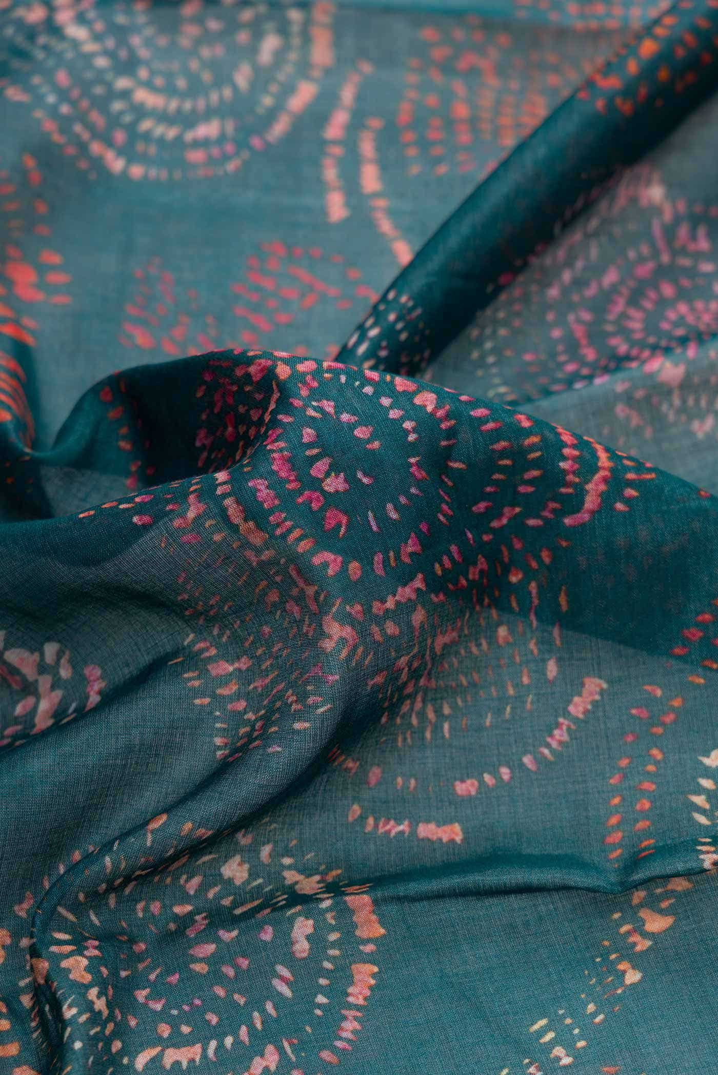 Green Dual Tone Tussar Silk Saree