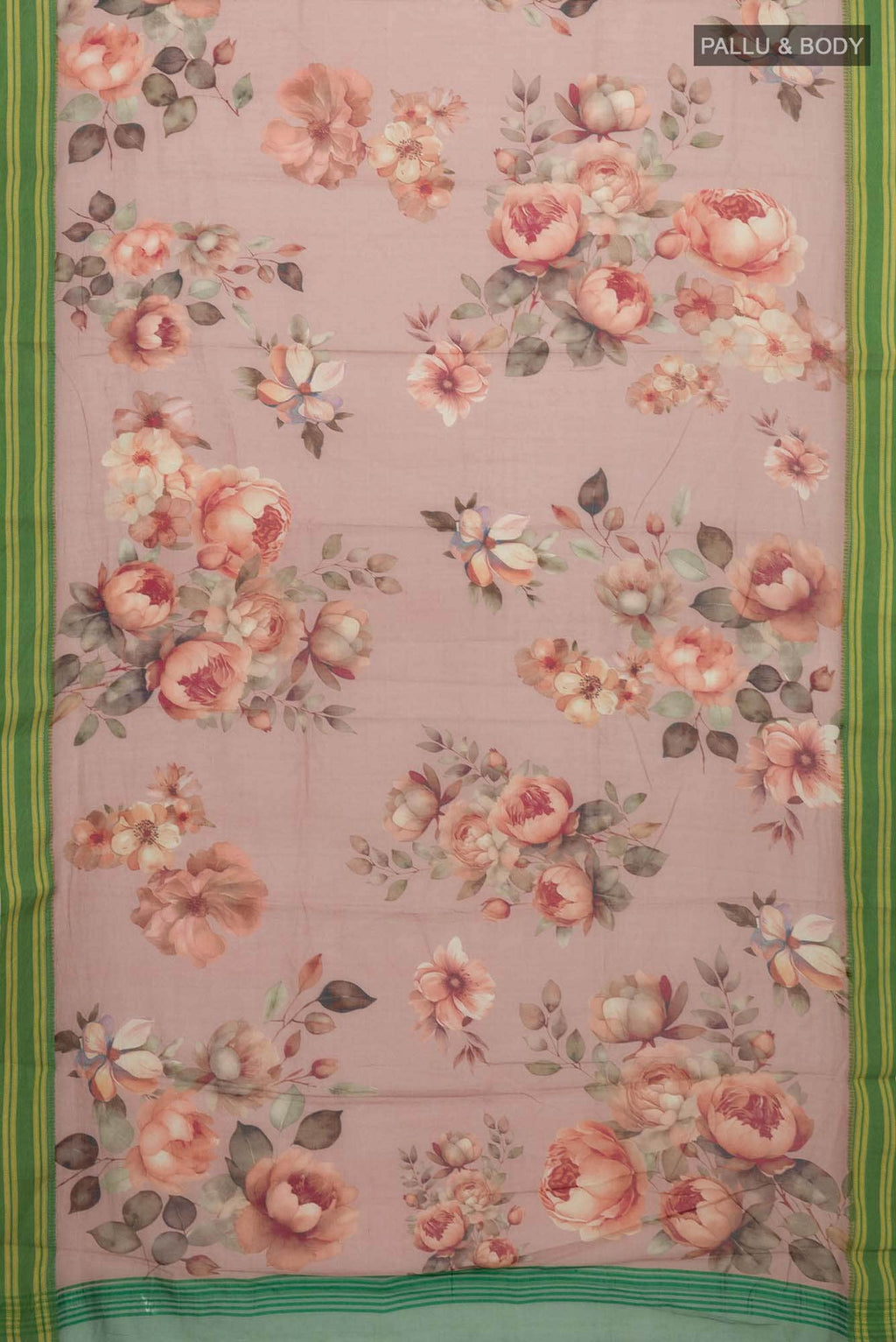 Rose Gold Tussar Silk Saree