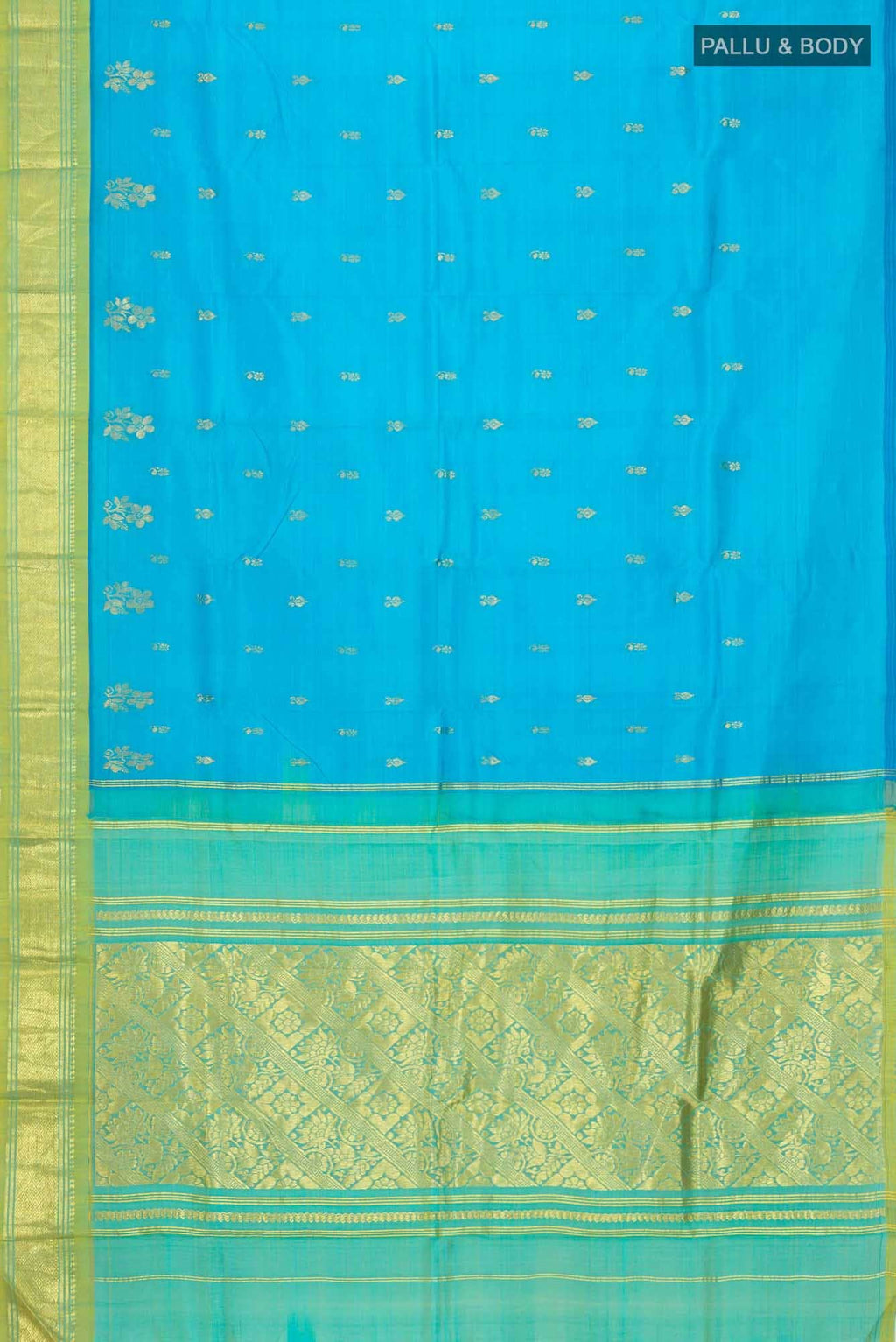 Blue Kanchipuram Silk Saree