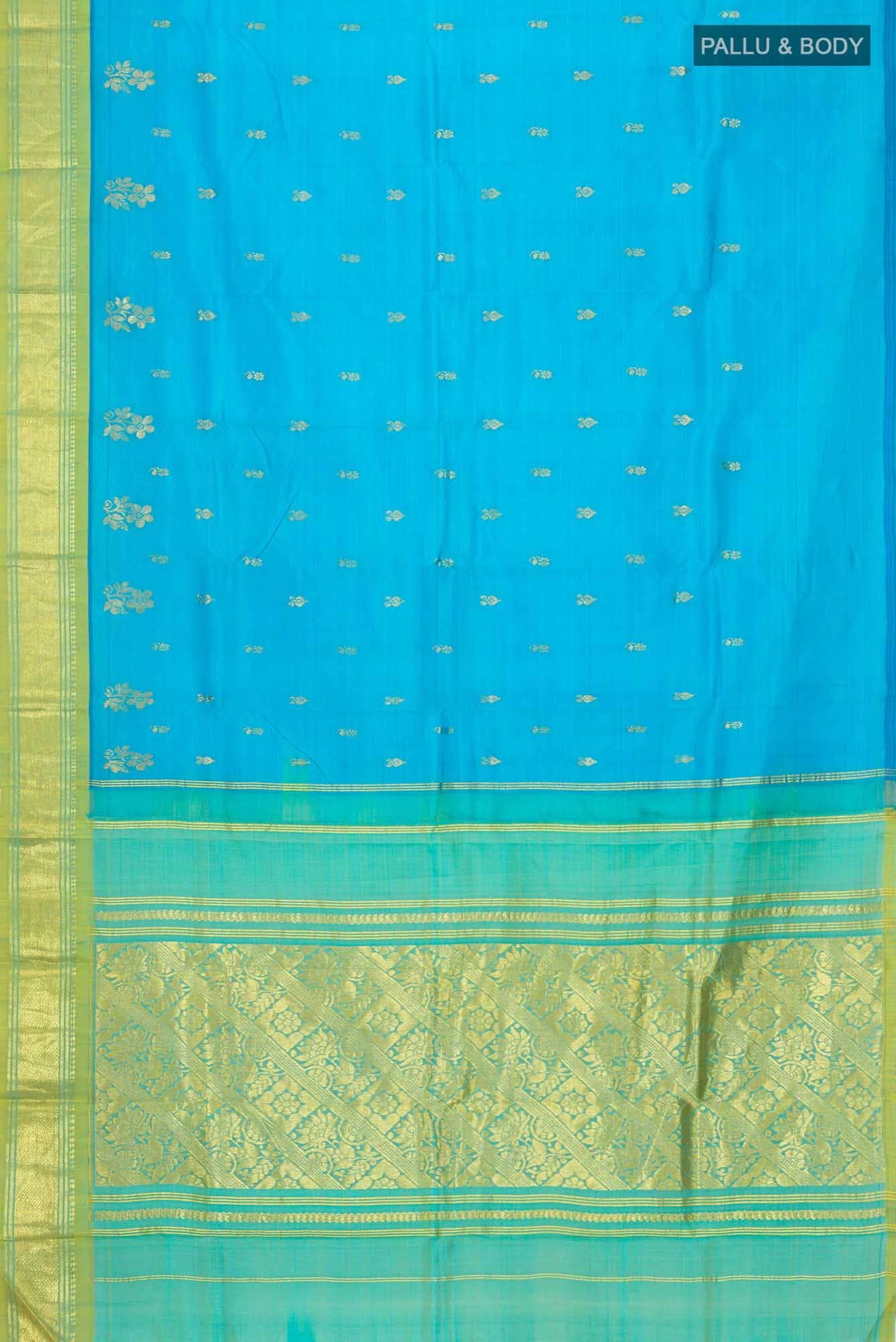 Blue Kanchipuram Silk Saree