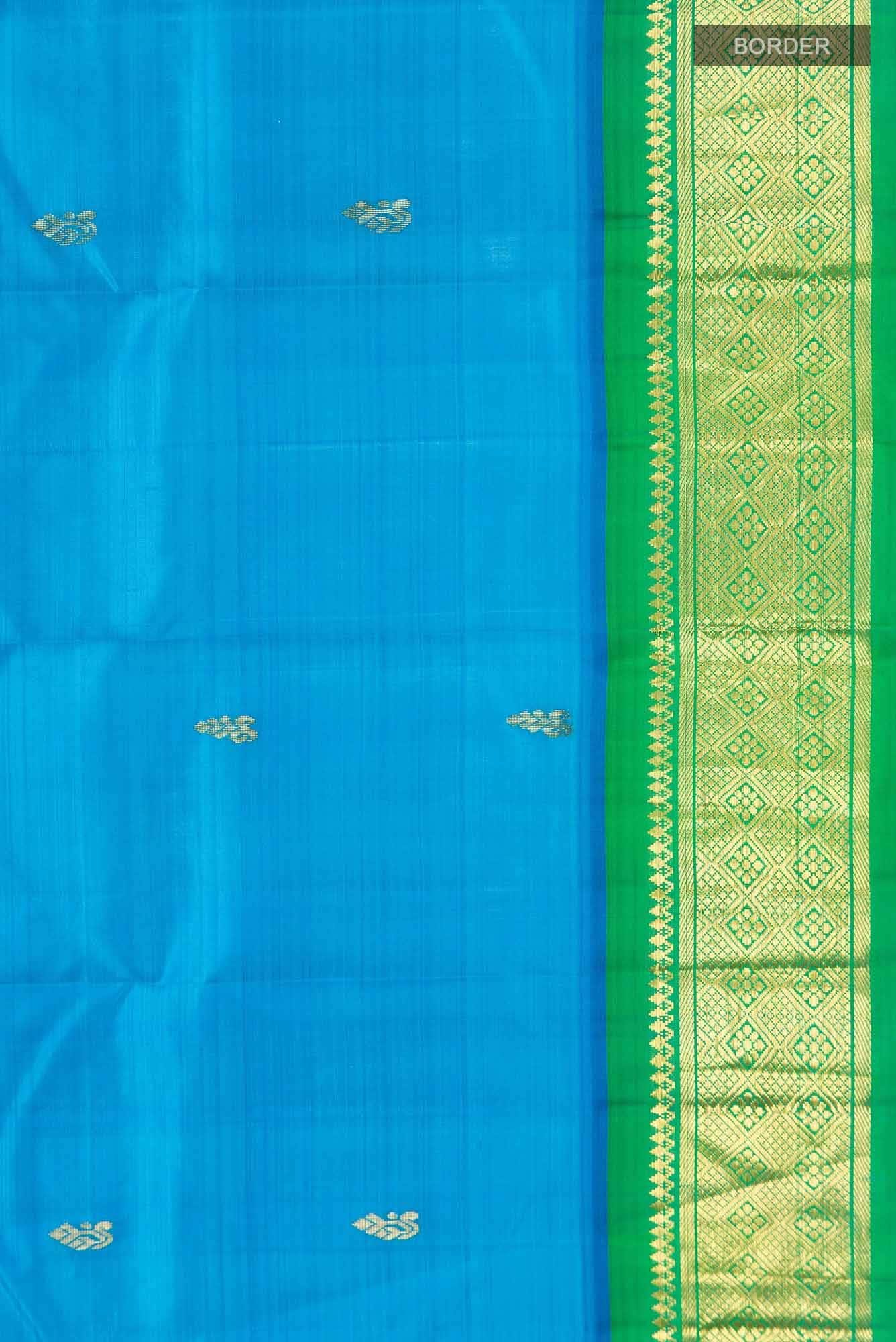 Blue Kanchipuram Silk Saree