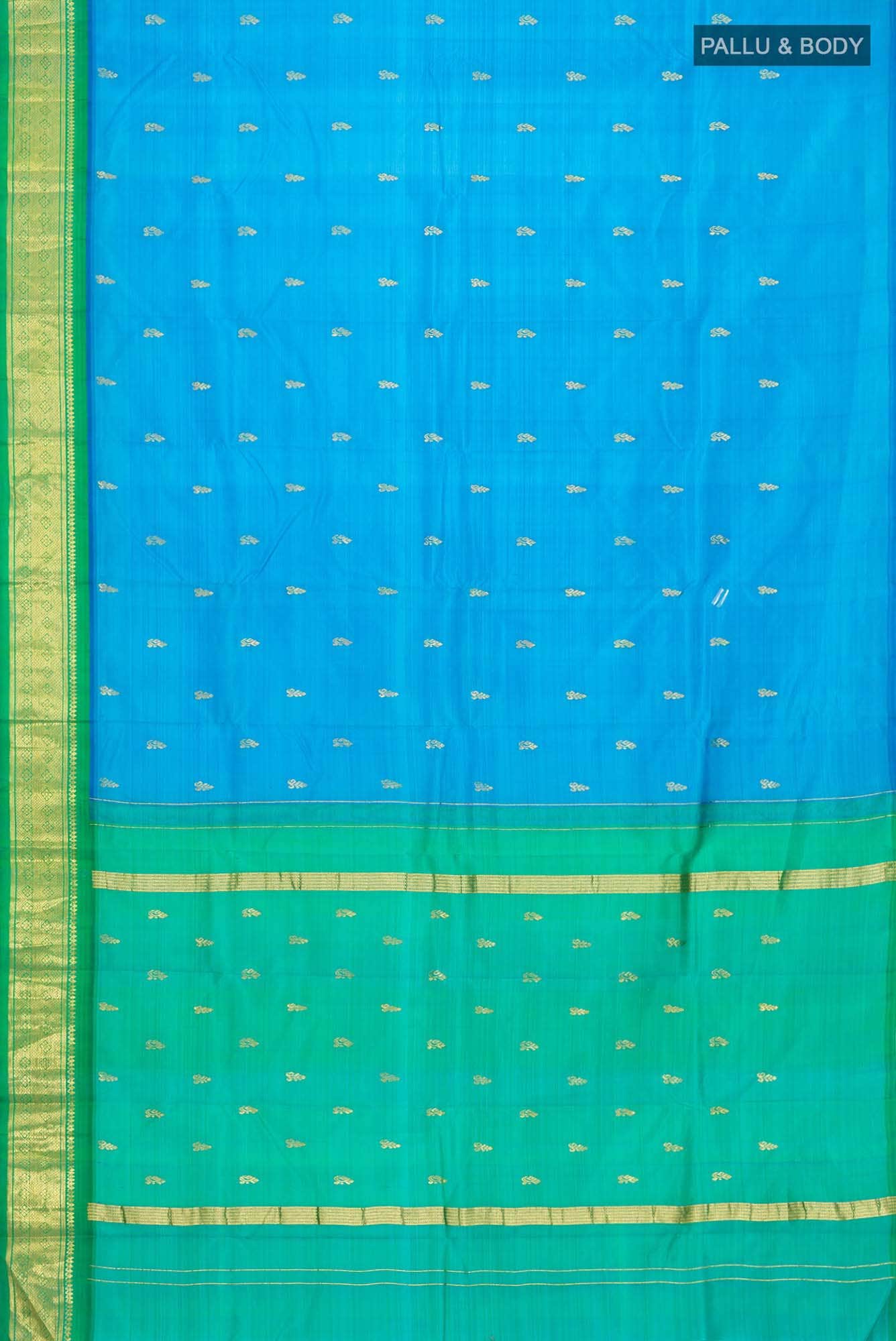 Blue Kanchipuram Silk Saree