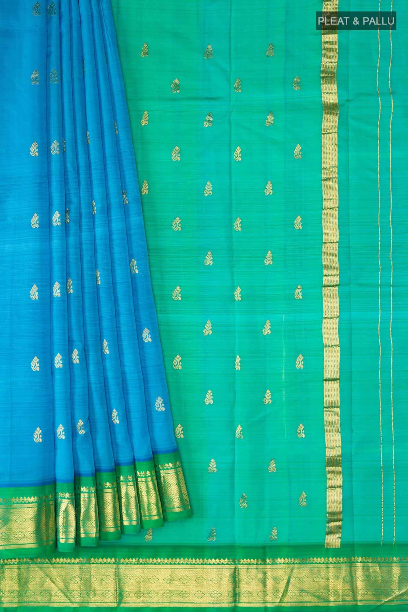 Blue Kanchipuram Silk Saree