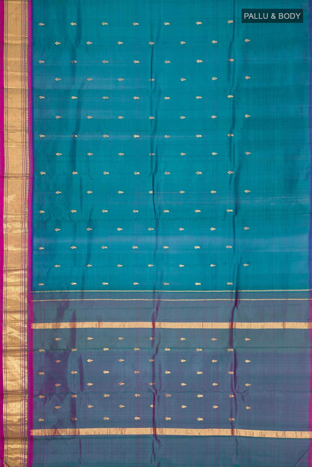 Blue Kanchipuram Silk Saree