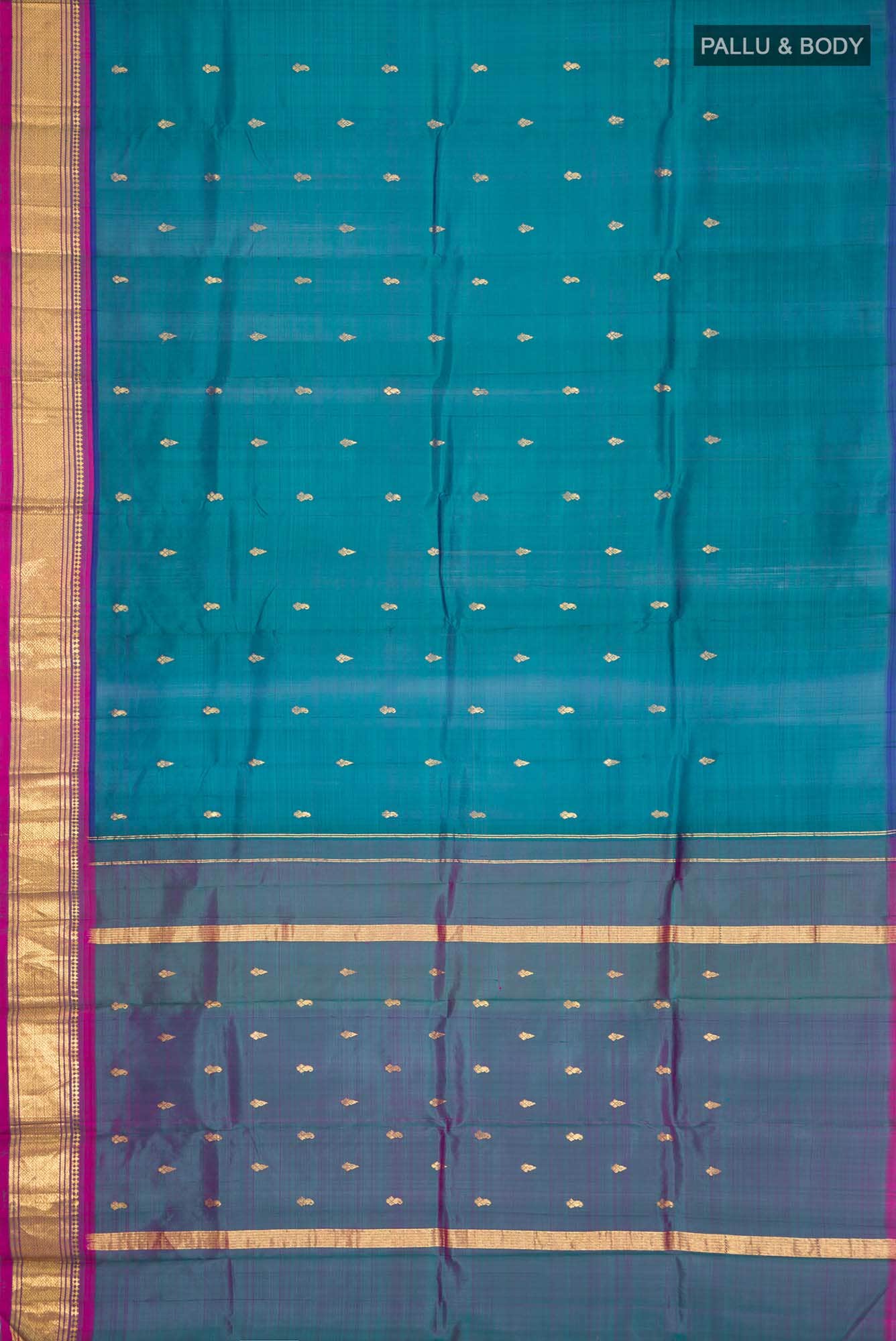 Blue Kanchipuram Silk Saree