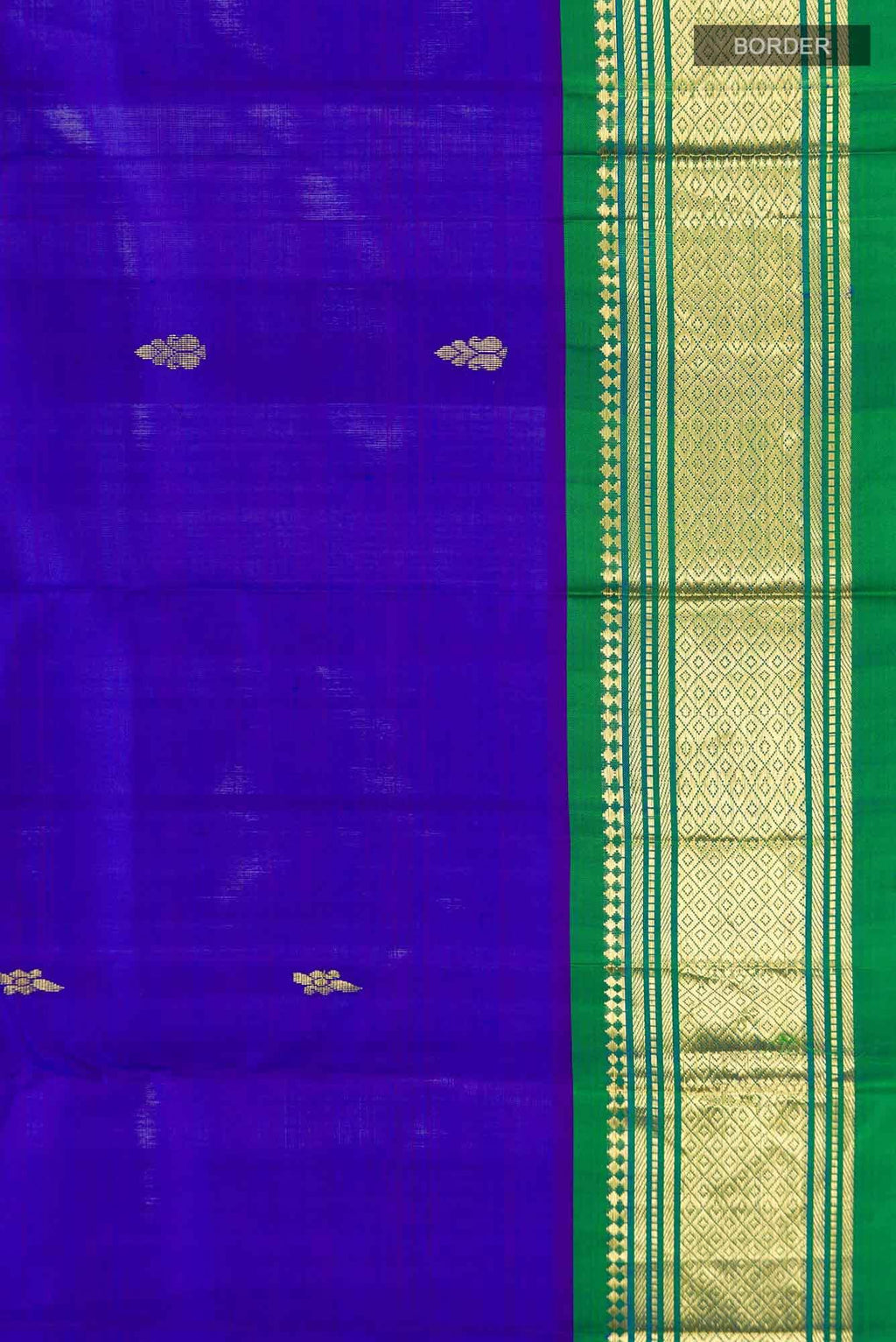 Blue Kanchipuram Silk Saree