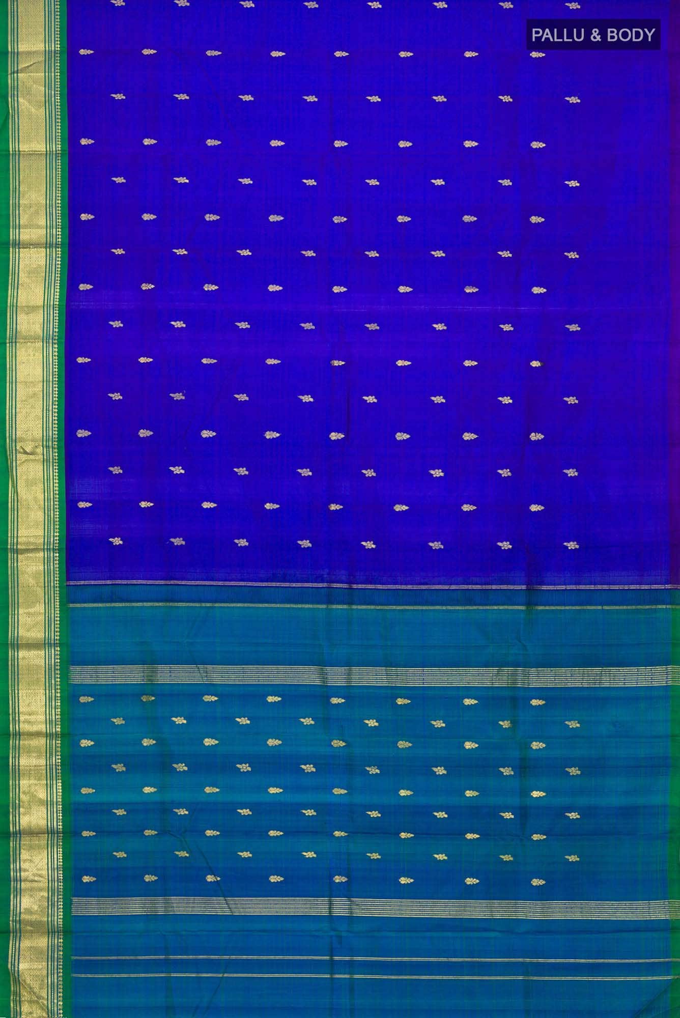 Blue Kanchipuram Silk Saree