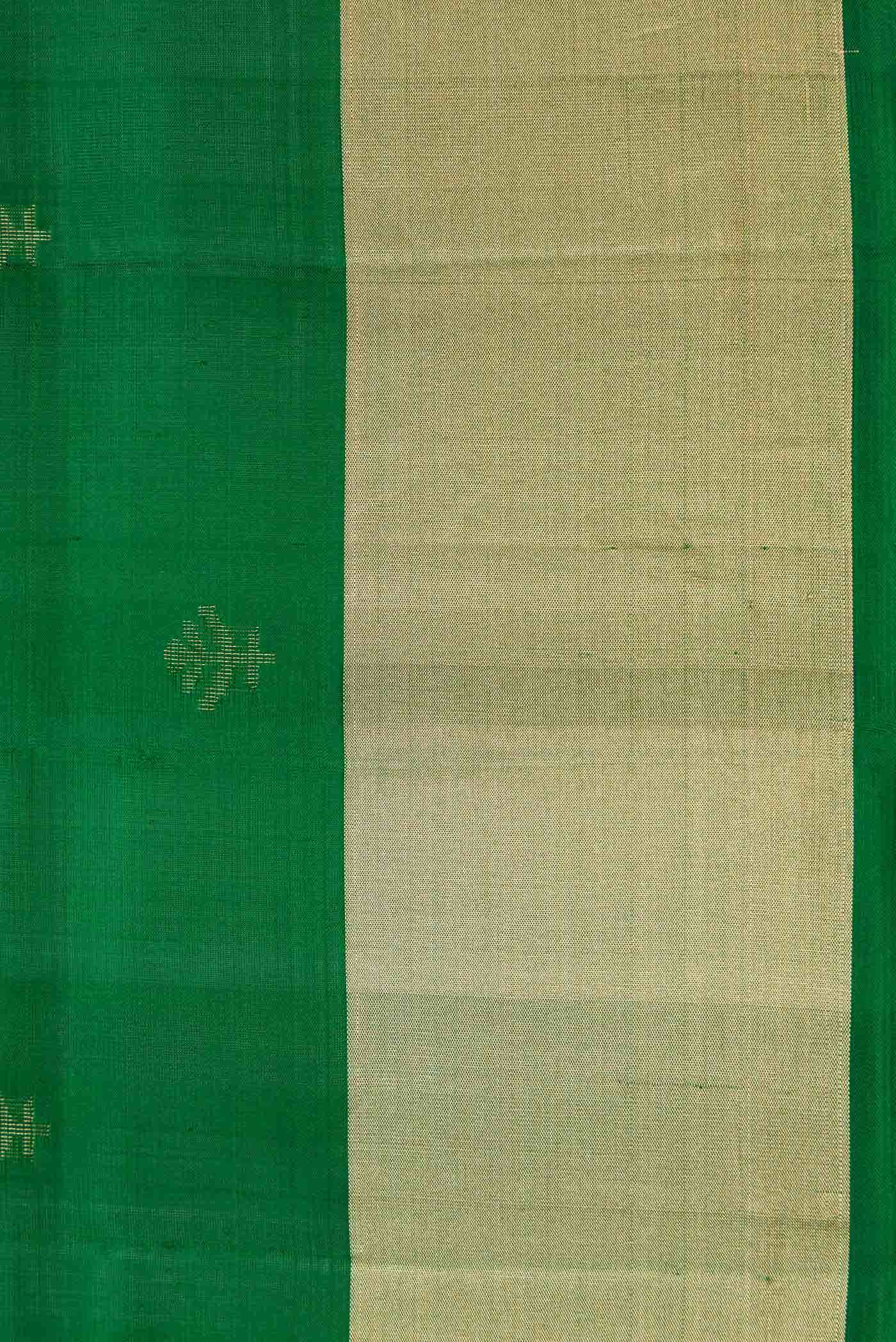 Green Dual Tone Soft Silk Saree