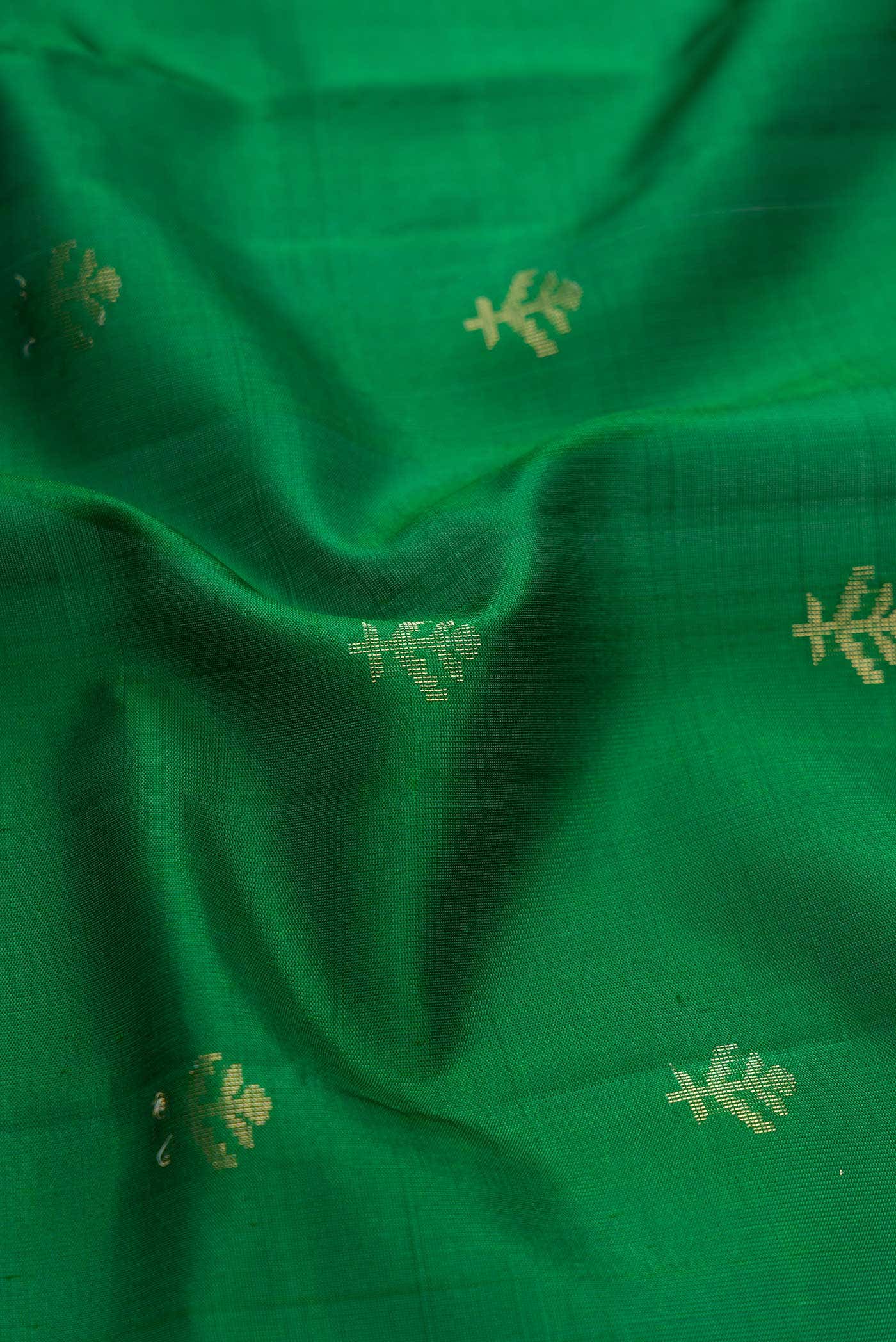 Green Dual Tone Soft Silk Saree