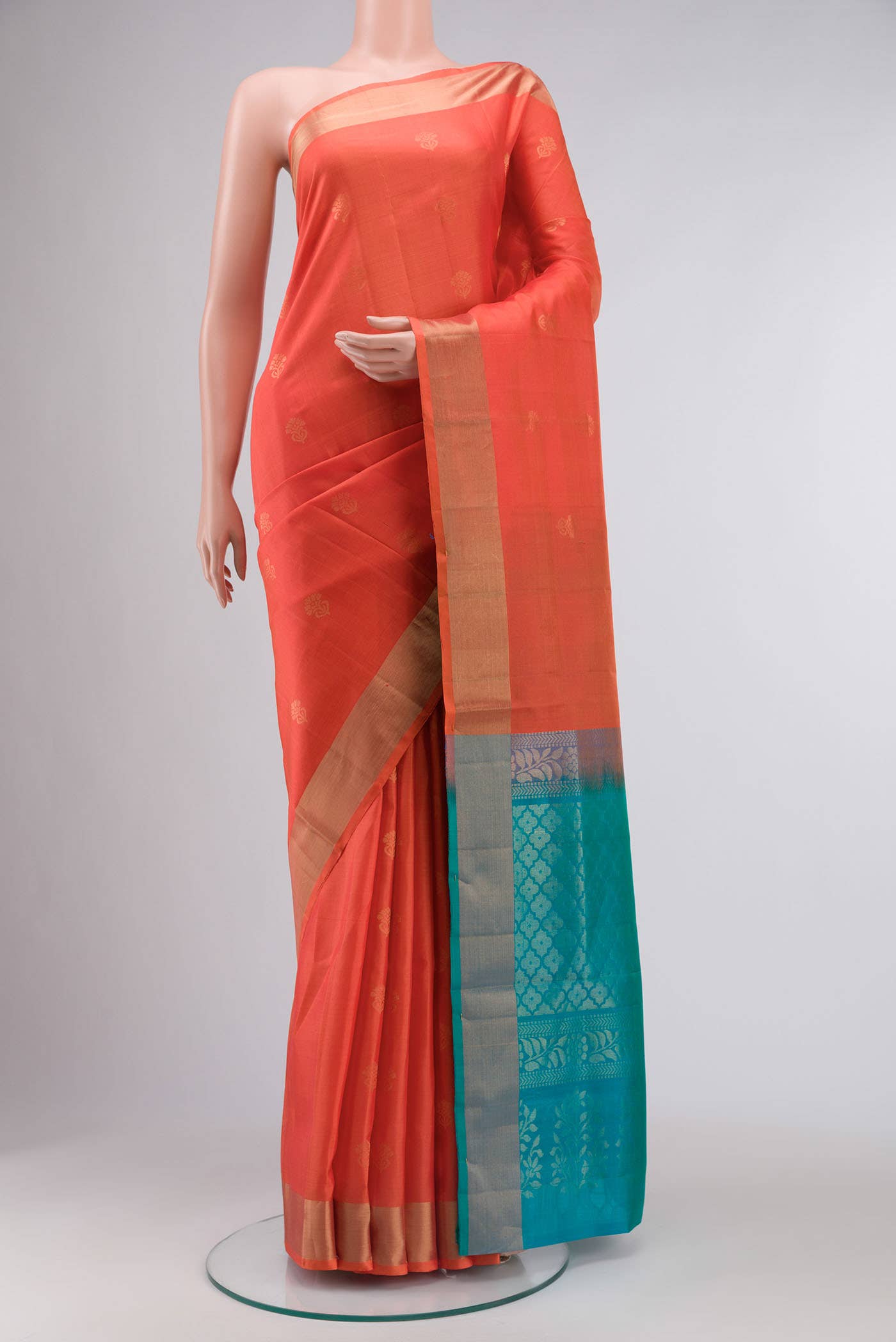 Orange Soft Silk Saree