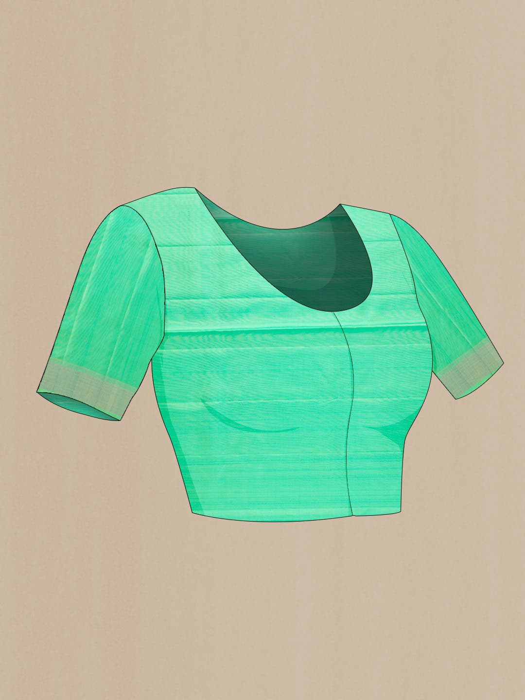 Parrot Green Dual Tone Soft Silk Saree