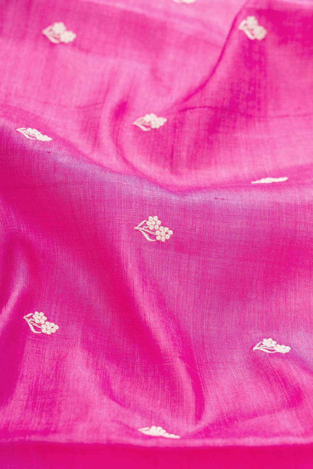 Pink Dual Tone Tussar Silk Saree