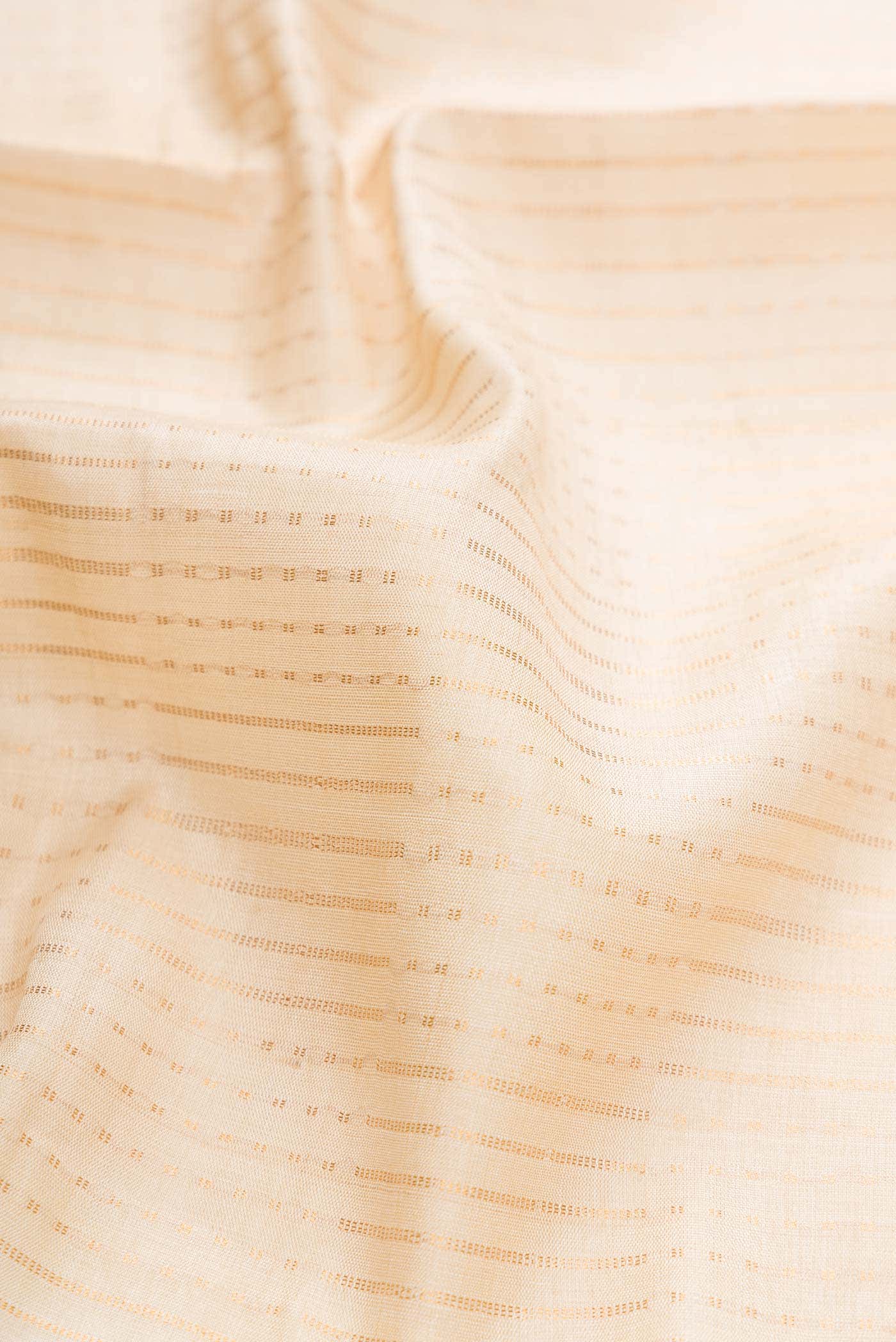 Beige Dual Tone Tussar Silk Saree