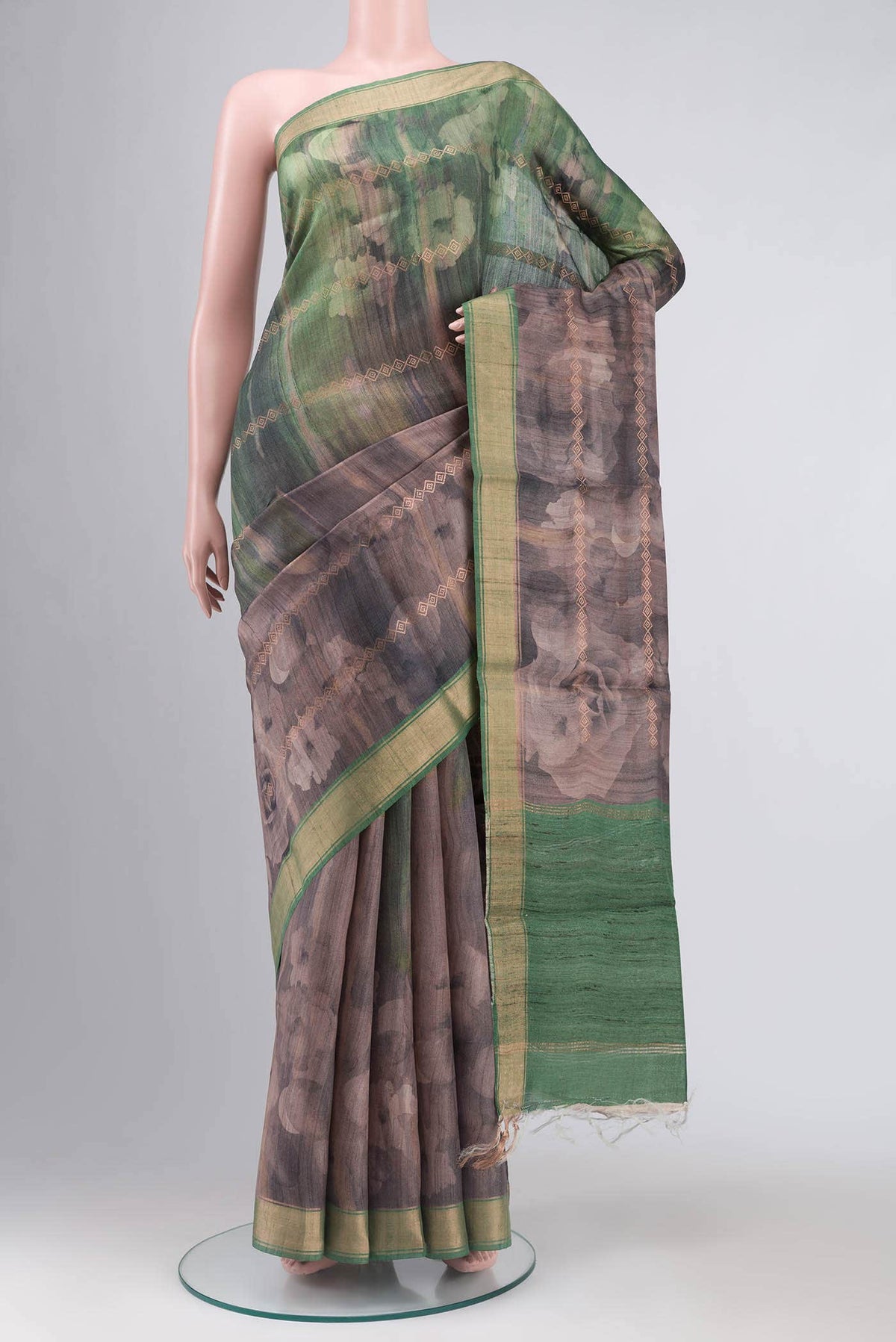 Multi Bhagalpuri Tussar Silk Saree