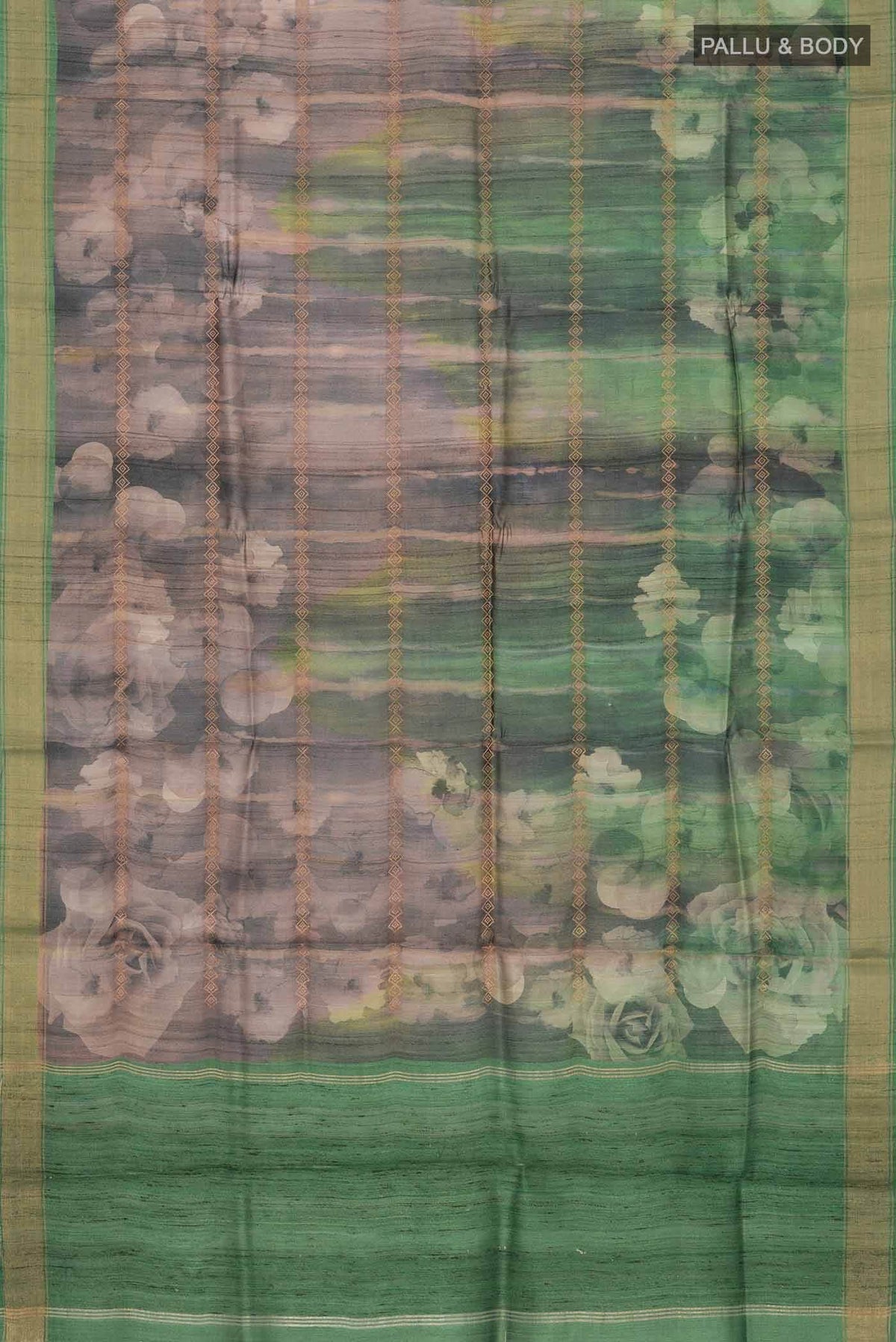 Multi Bhagalpuri Tussar Silk Saree