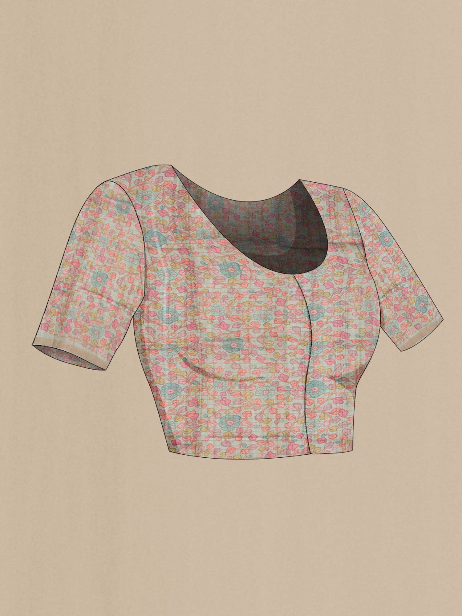 Green Bhagalpuri Tussar Silk Saree