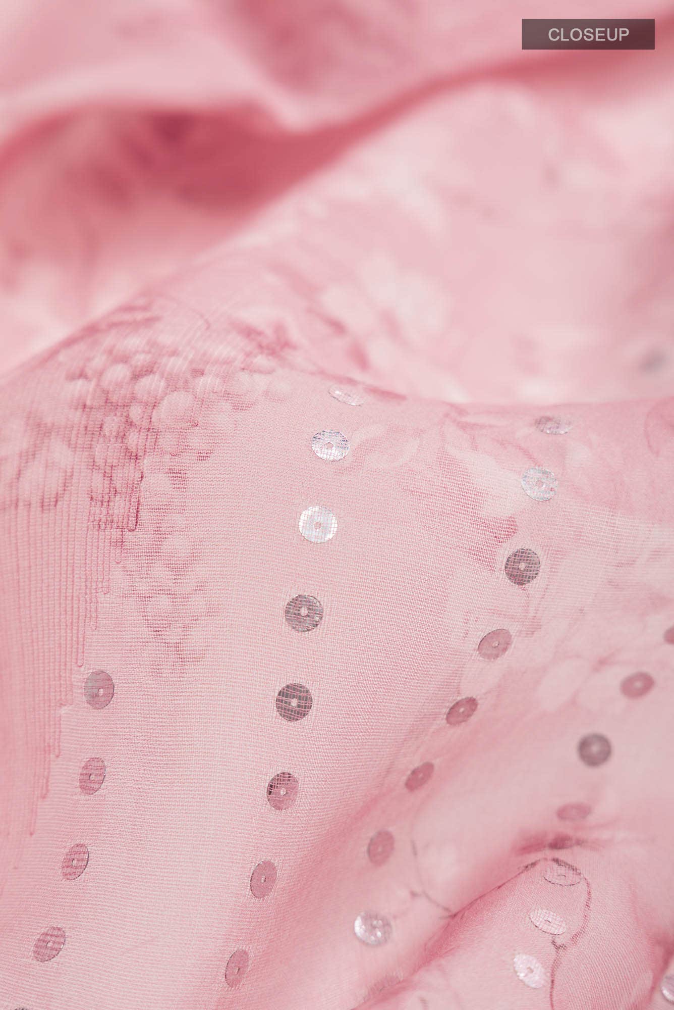 Coral Bhagalpuri Tussar Silk Saree