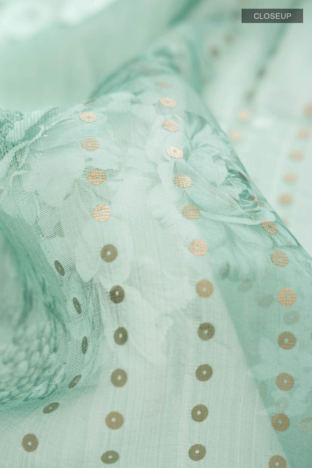 Green Tussar Silk Saree