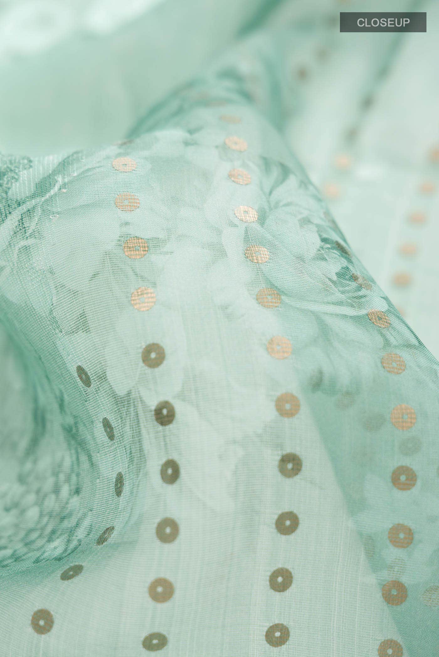 Green Tussar Silk Saree