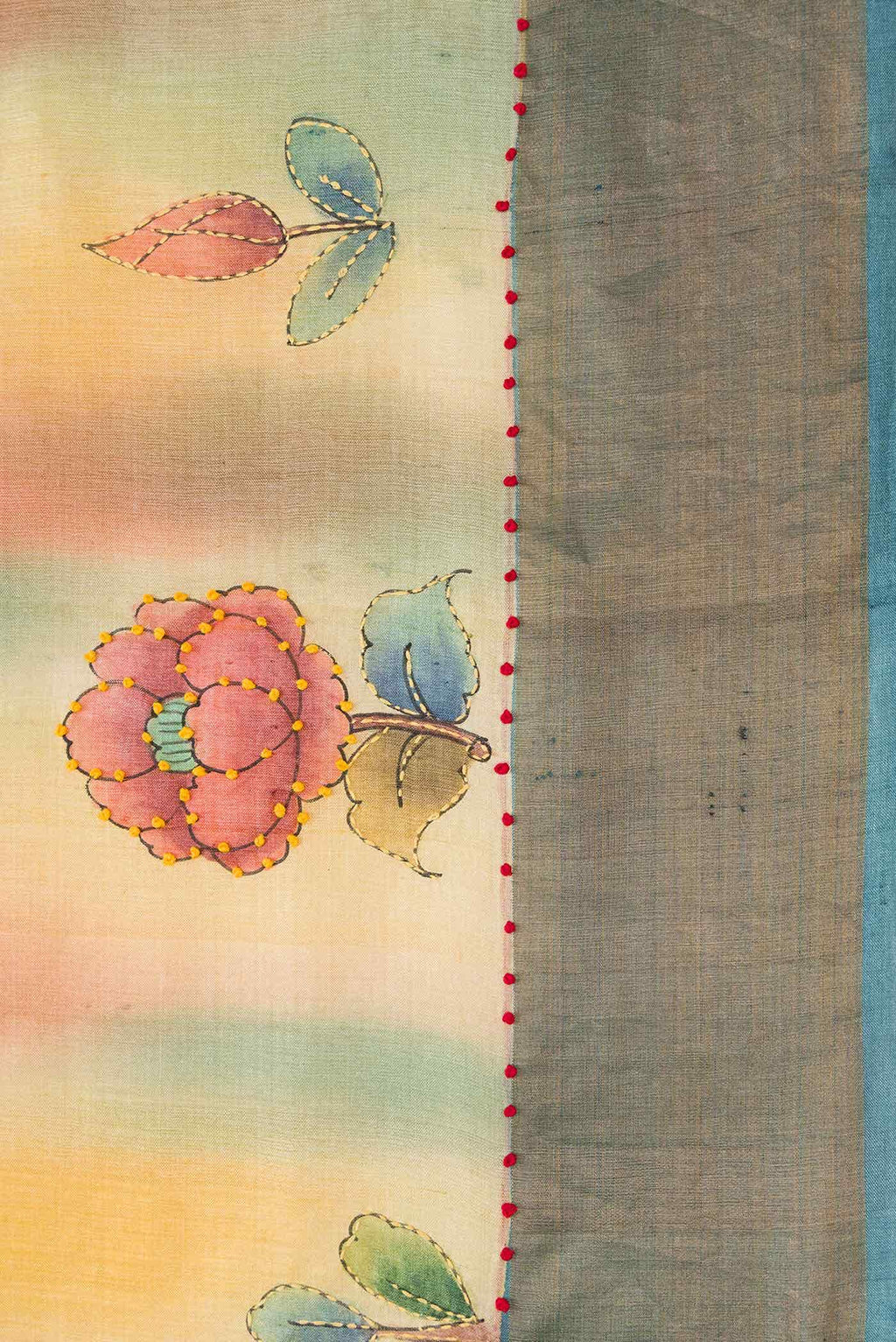 Brown Dual Tone Tussar Silk Saree