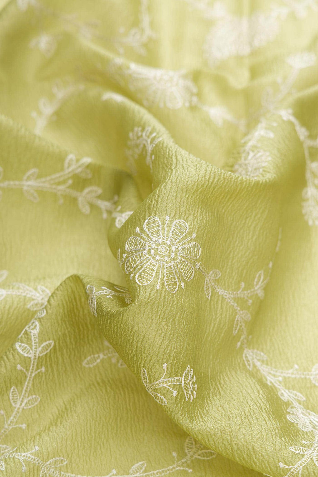 Green Dual Tone Organza Silk Saree
