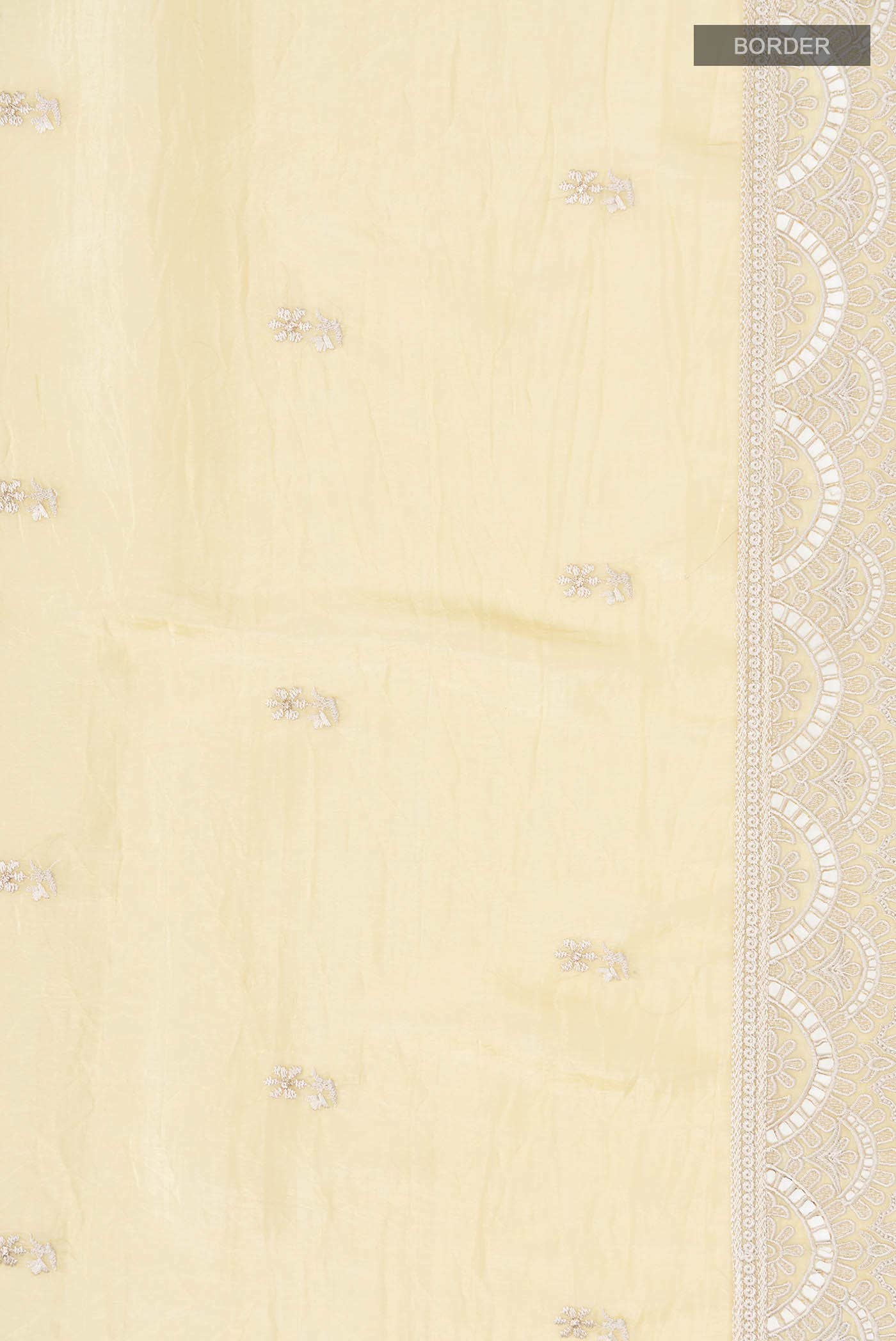 Yellow Satin Silk Saree