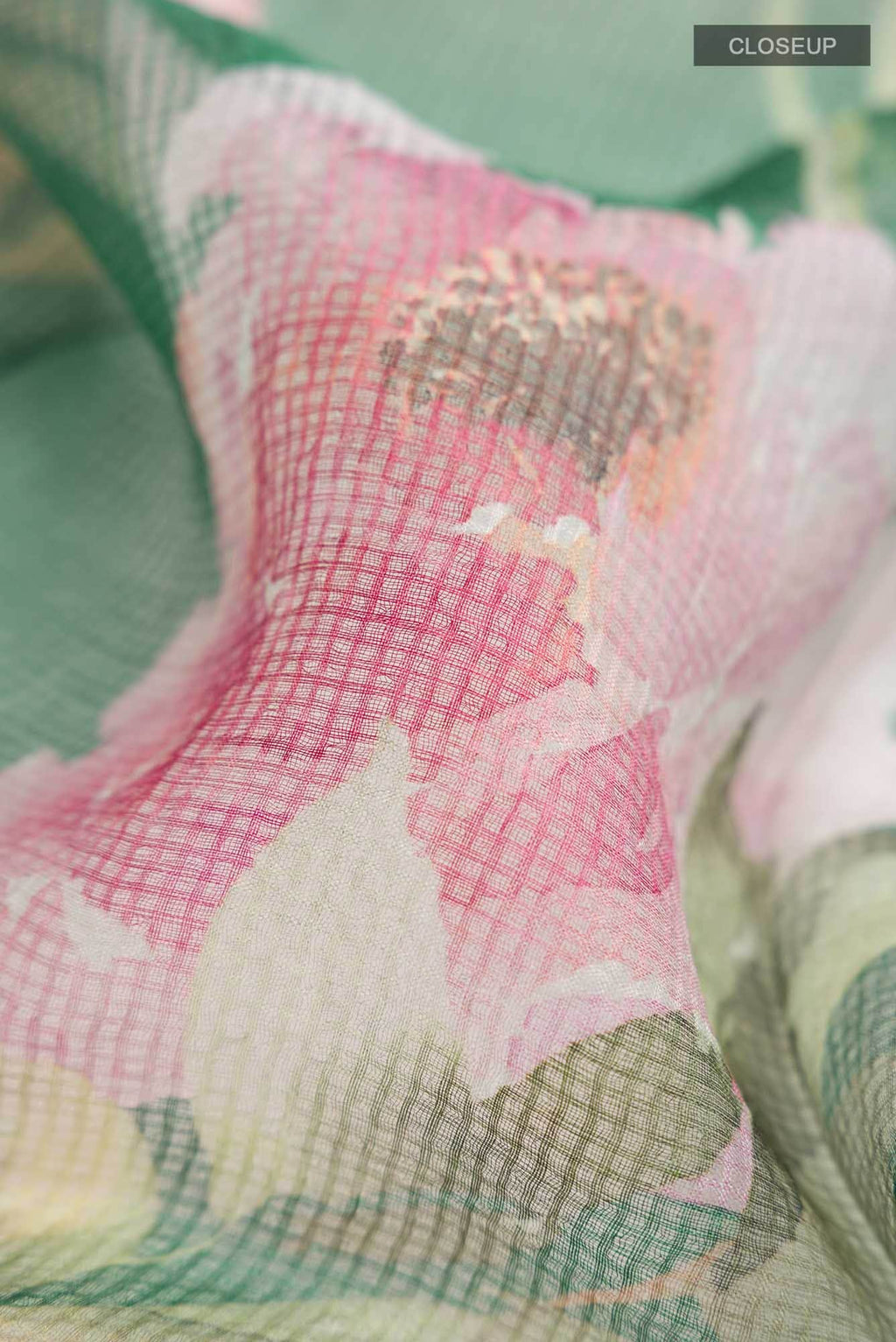 Green Bhagalpuri Tussar Silk Saree