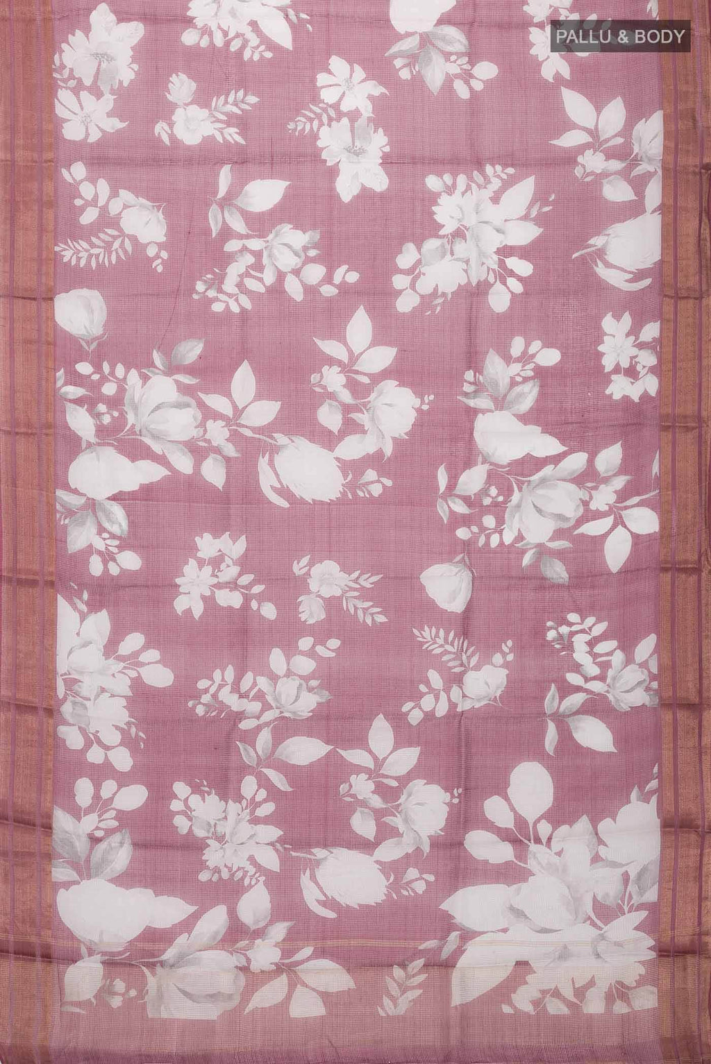 Maroon Tussar Silk Saree