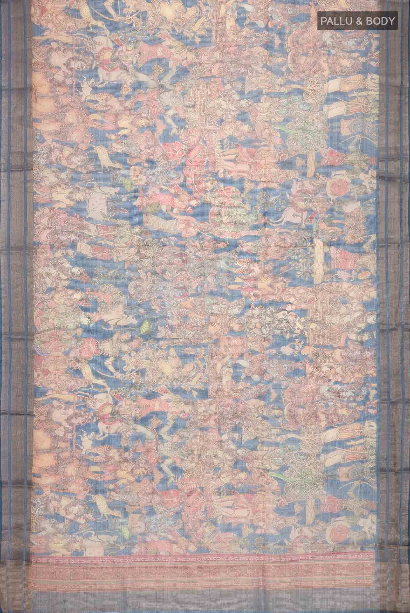 Blue Kota Silk Saree