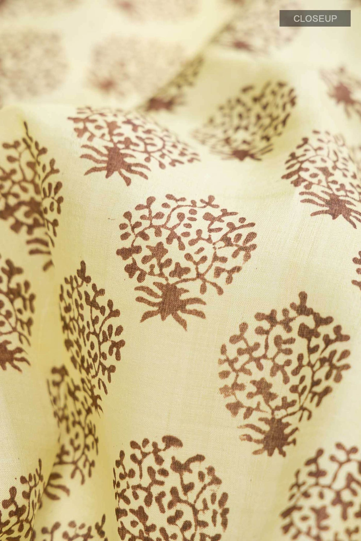 Cream Tussar Silk Saree