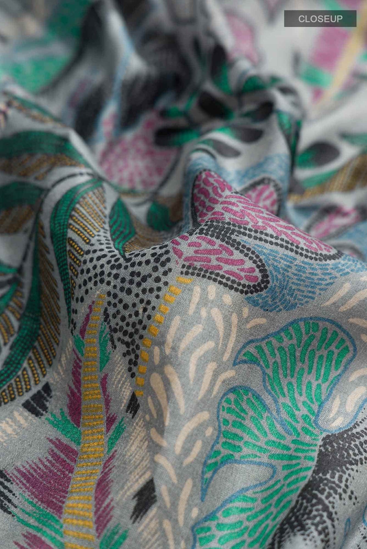 Grey Bhagalpuri Tussar Silk Saree