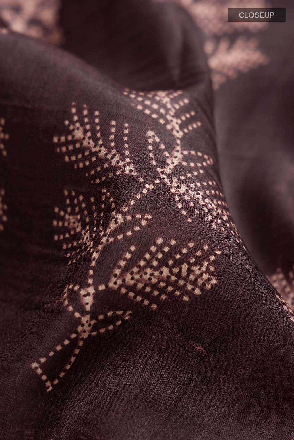 Brown Tussar Silk Saree