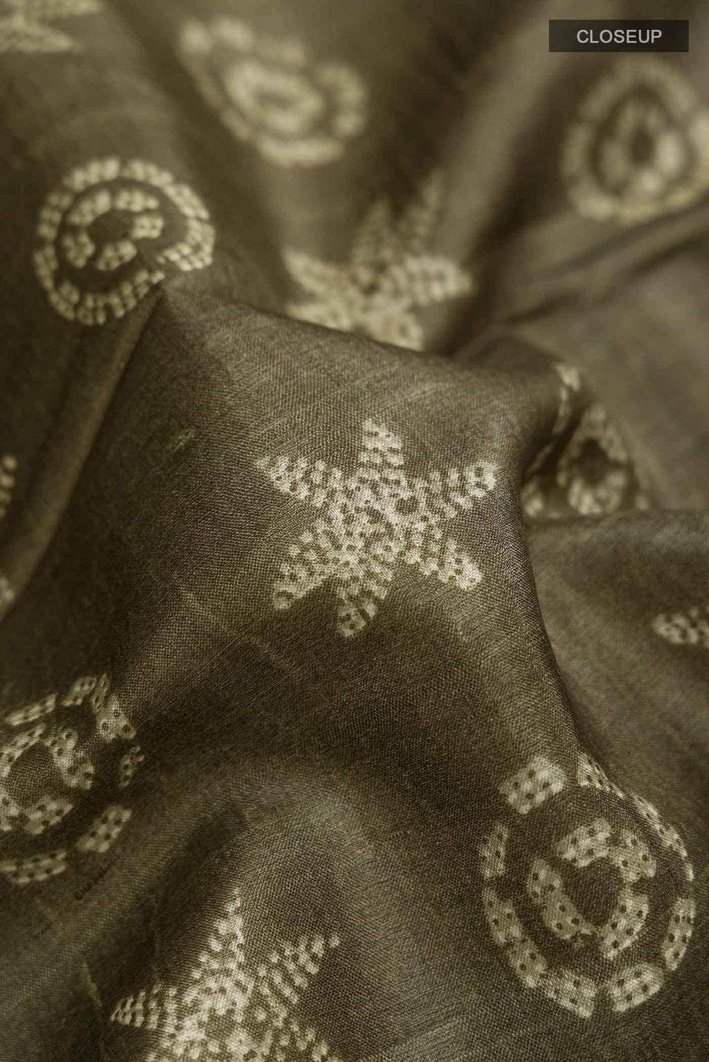 Green Bhagalpuri Tussar Silk Saree