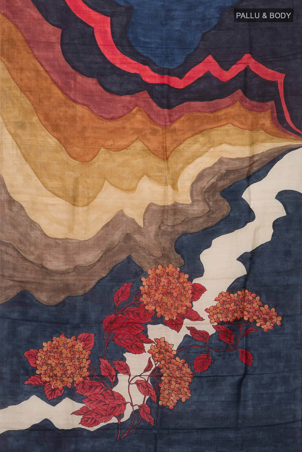 Multi Tussar Silk Saree