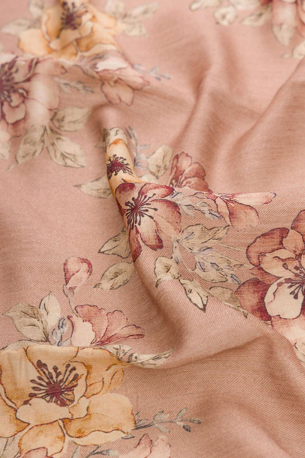 Rose Gold Dual Tone Tussar Silk Saree